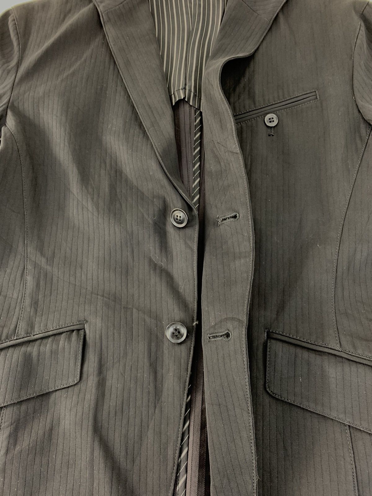 Japanese Brand Elle Paris Homme Coat Blazer Double Pocket fits M / L Size 40L - 3 Thumbnail