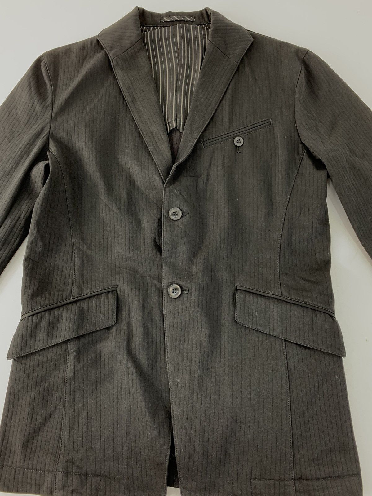 Japanese Brand Elle Paris Homme Coat Blazer Double Pocket fits M / L Size 40L - 2 Thumbnail