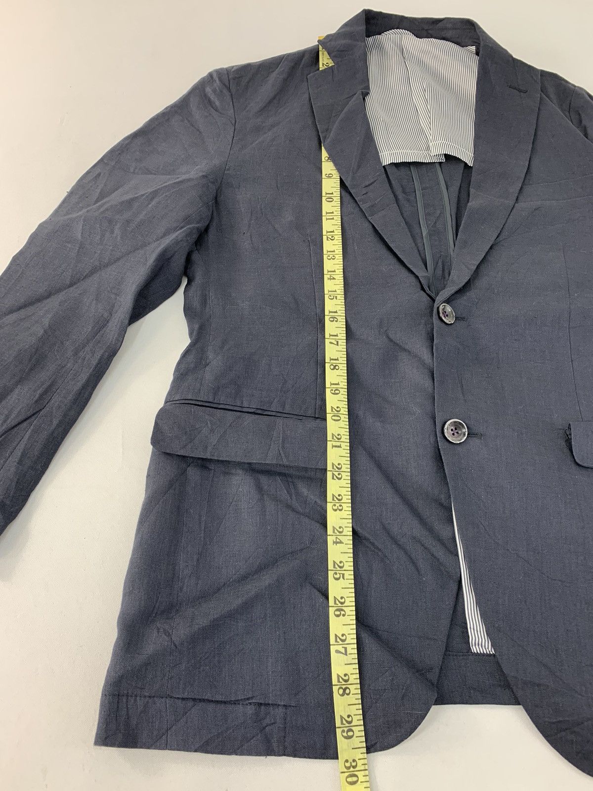 Japanese Brand D’ Homme A Homme Coat Blazer Double Pocket Workwear Design Size 48S - 11 Thumbnail