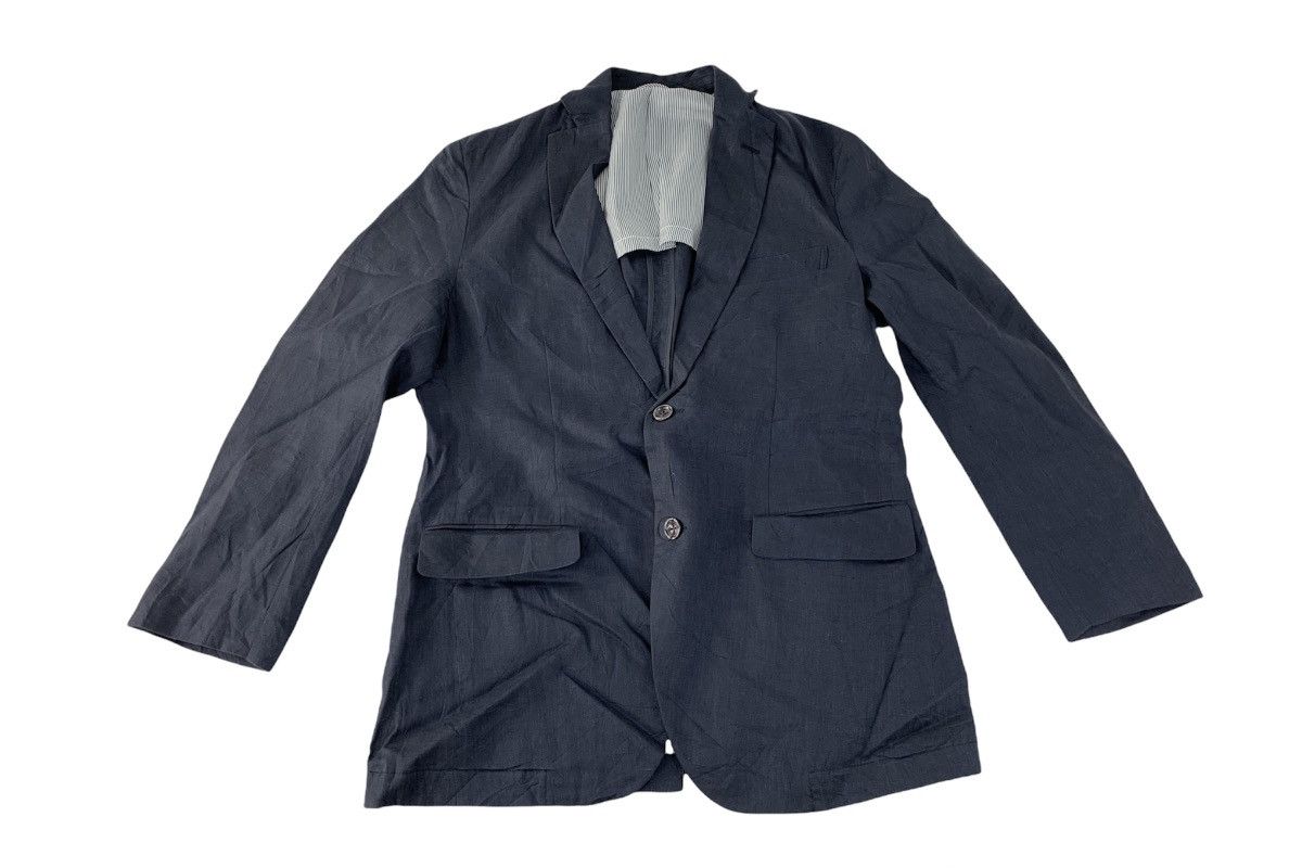 Japanese Brand D’ Homme A Homme Coat Blazer Double Pocket Workwear Design Size 48S - 1 Thumbnail