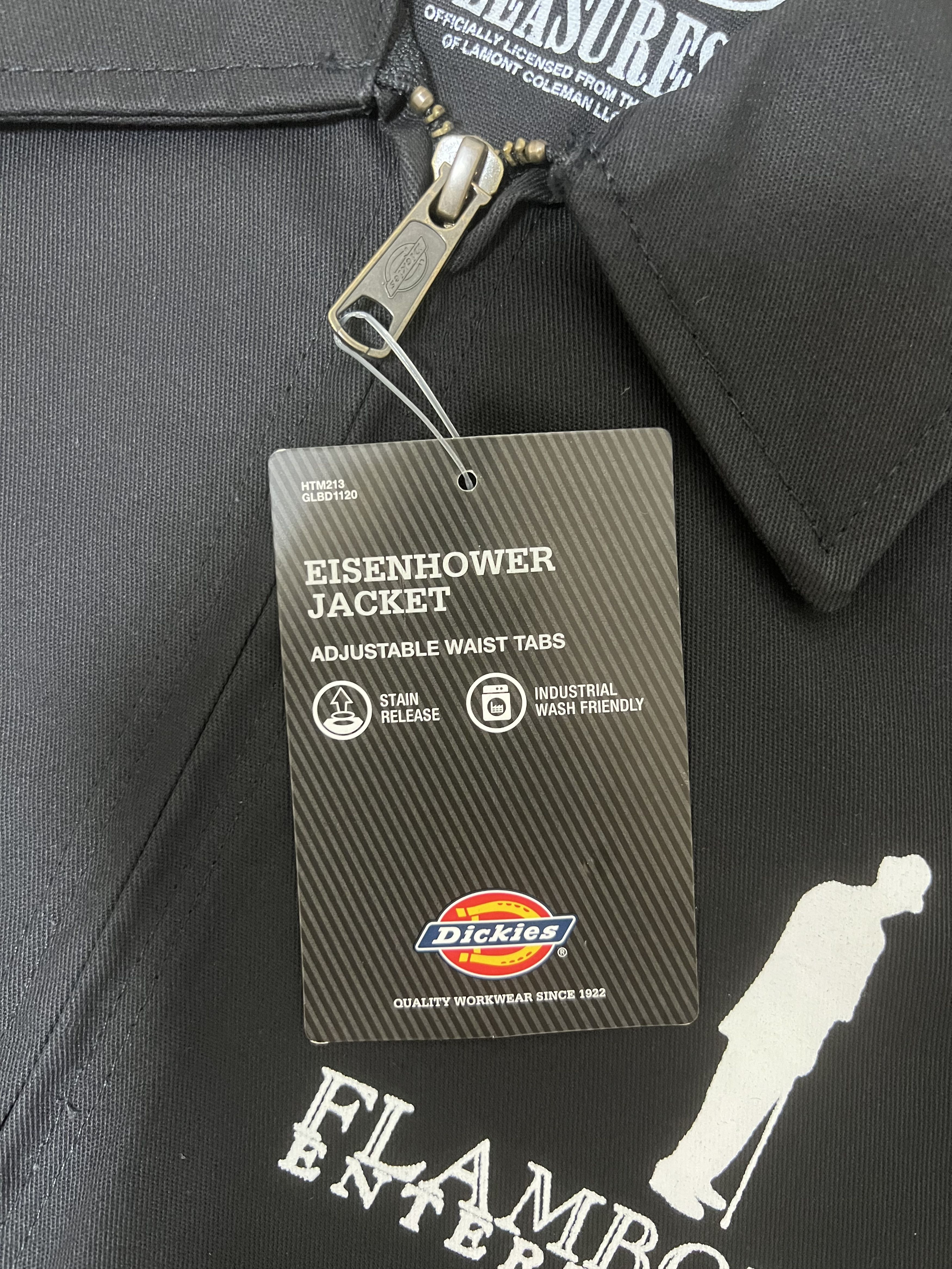 Dickies 💚 Pleasures x Big L x Dickies Eisenhower Jacket Black NEW Size US M / EU 48-50 / 2 - 10 Thumbnail