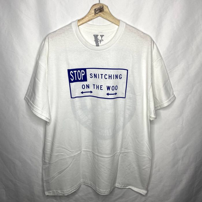 Vlone Pop Smoke x VLONE Stop Snitching on the Woo Tour Merch Tee | Grailed