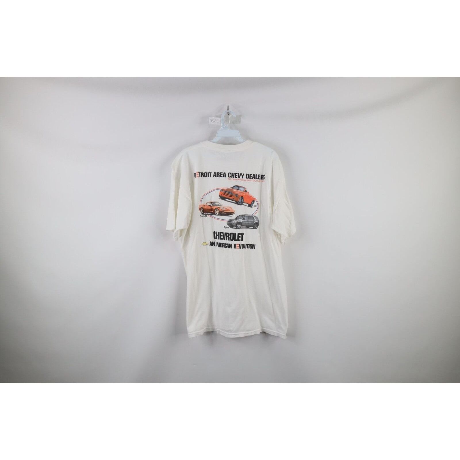 Vintage Vintage Chevrolet Detroit Tigers Old English D T-Shirt White Size US XL / EU 56 / 4 - 7 Thumbnail