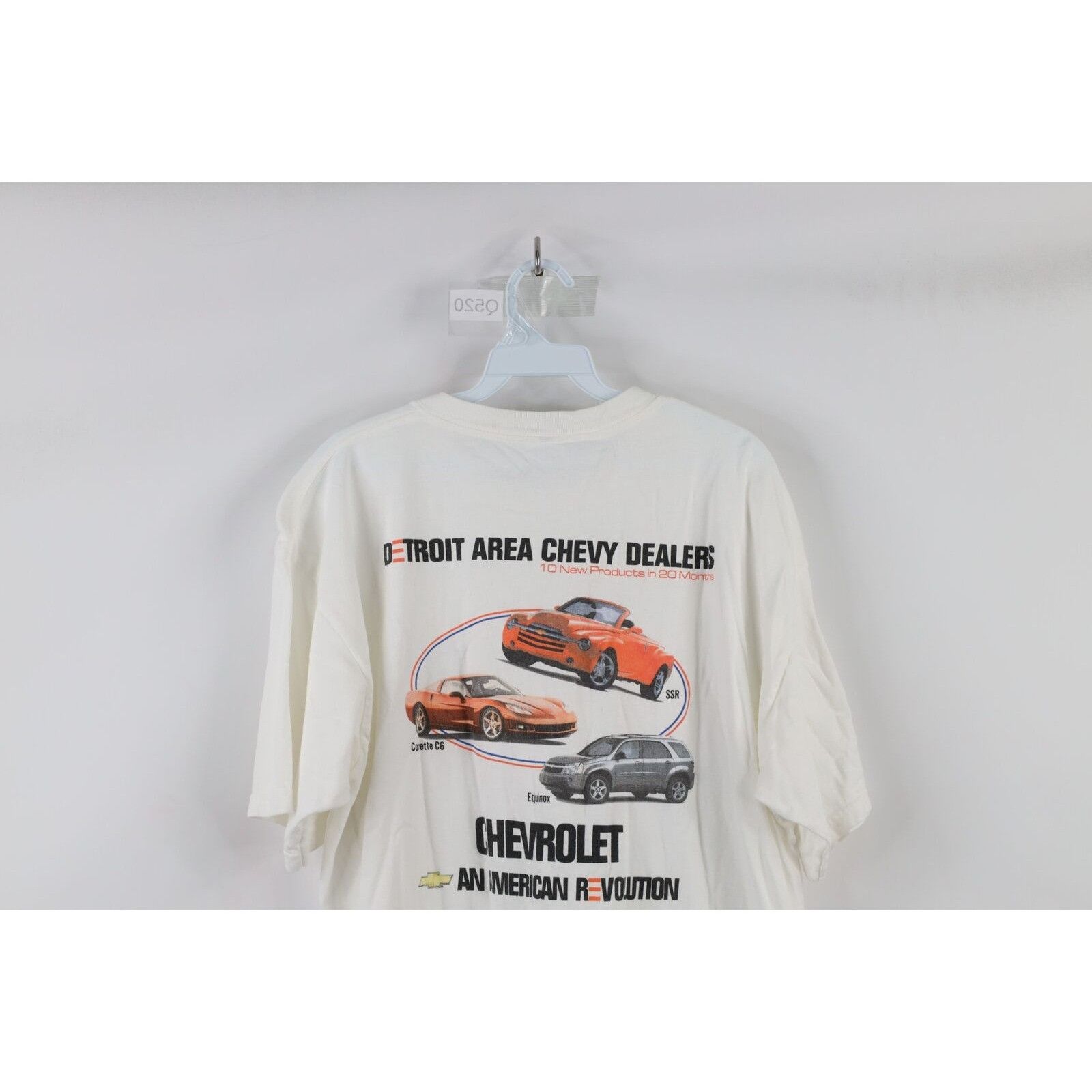 Vintage Vintage Chevrolet Detroit Tigers Old English D T-Shirt White Size US XL / EU 56 / 4 - 8 Thumbnail