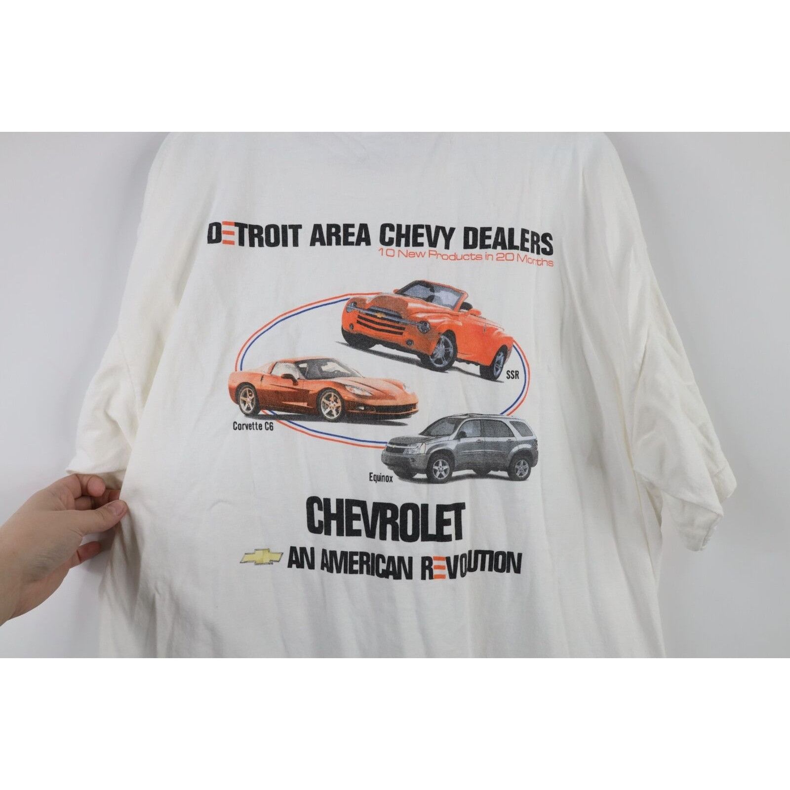 Vintage Vintage Chevrolet Detroit Tigers Old English D T-Shirt White Size US XL / EU 56 / 4 - 10 Thumbnail