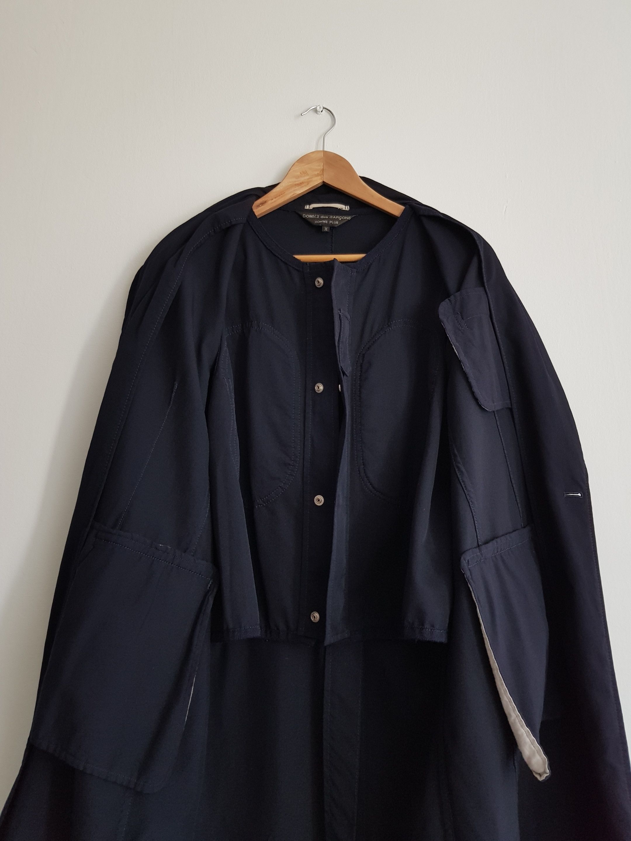 Comme des Garcons Homme Plus [M] Navy Trench Coat (FW10) Size US M / EU 48-50 / 2 - 3 Thumbnail