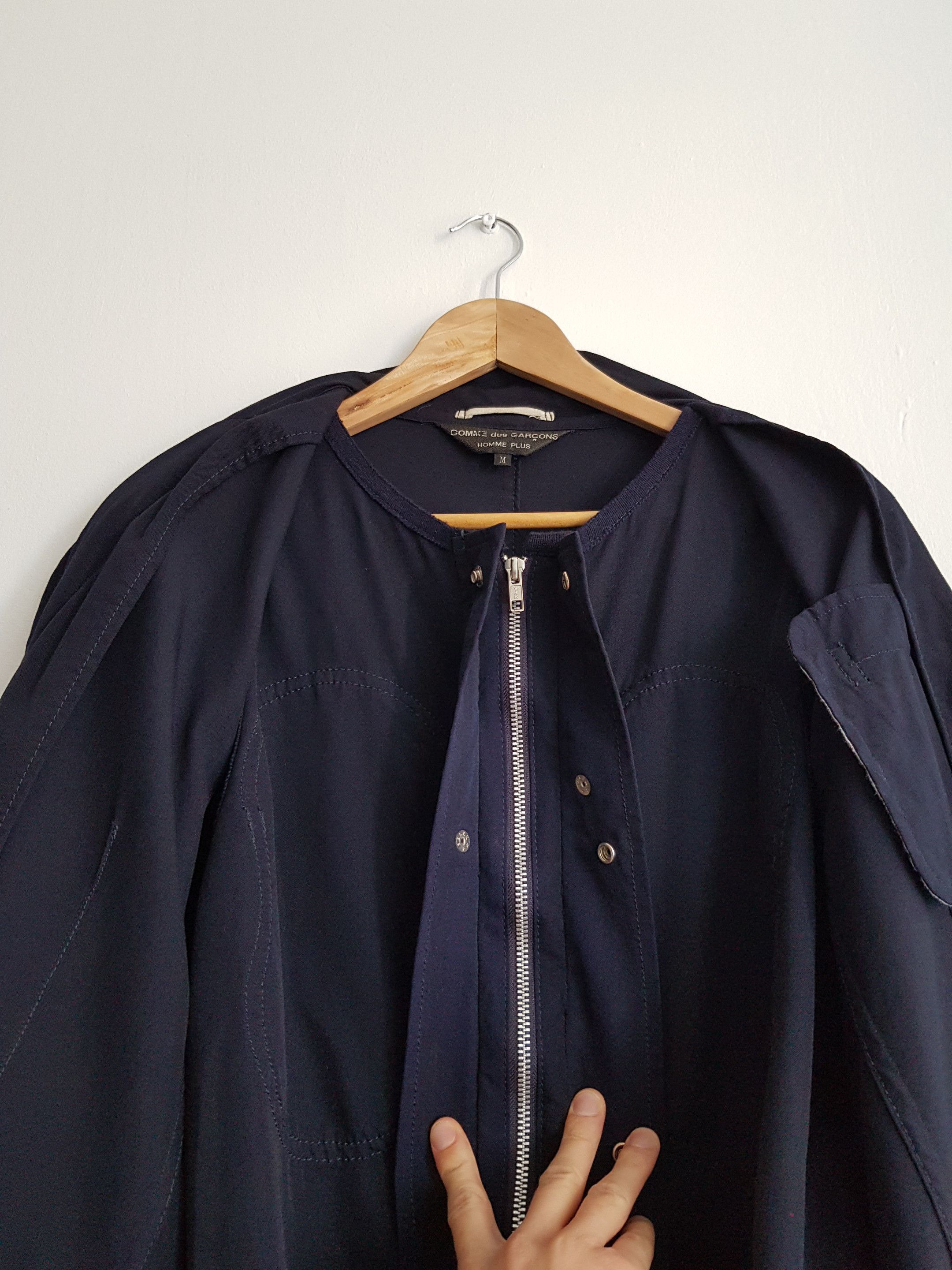 Comme des Garcons Homme Plus [M] Navy Trench Coat (FW10) Size US M / EU 48-50 / 2 - 2 Thumbnail