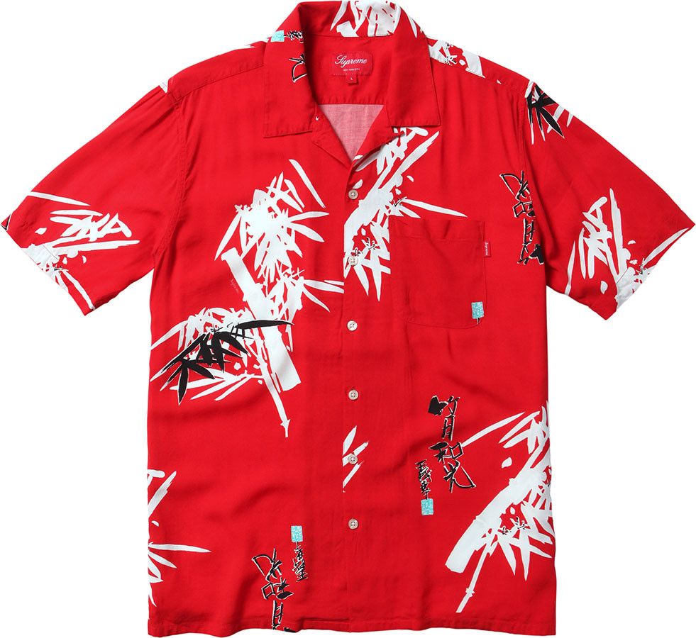 Supreme Bamboo Rayon Camp Collar Shirt SS13 Size US M / EU 48-50 / 2 - 8 Thumbnail
