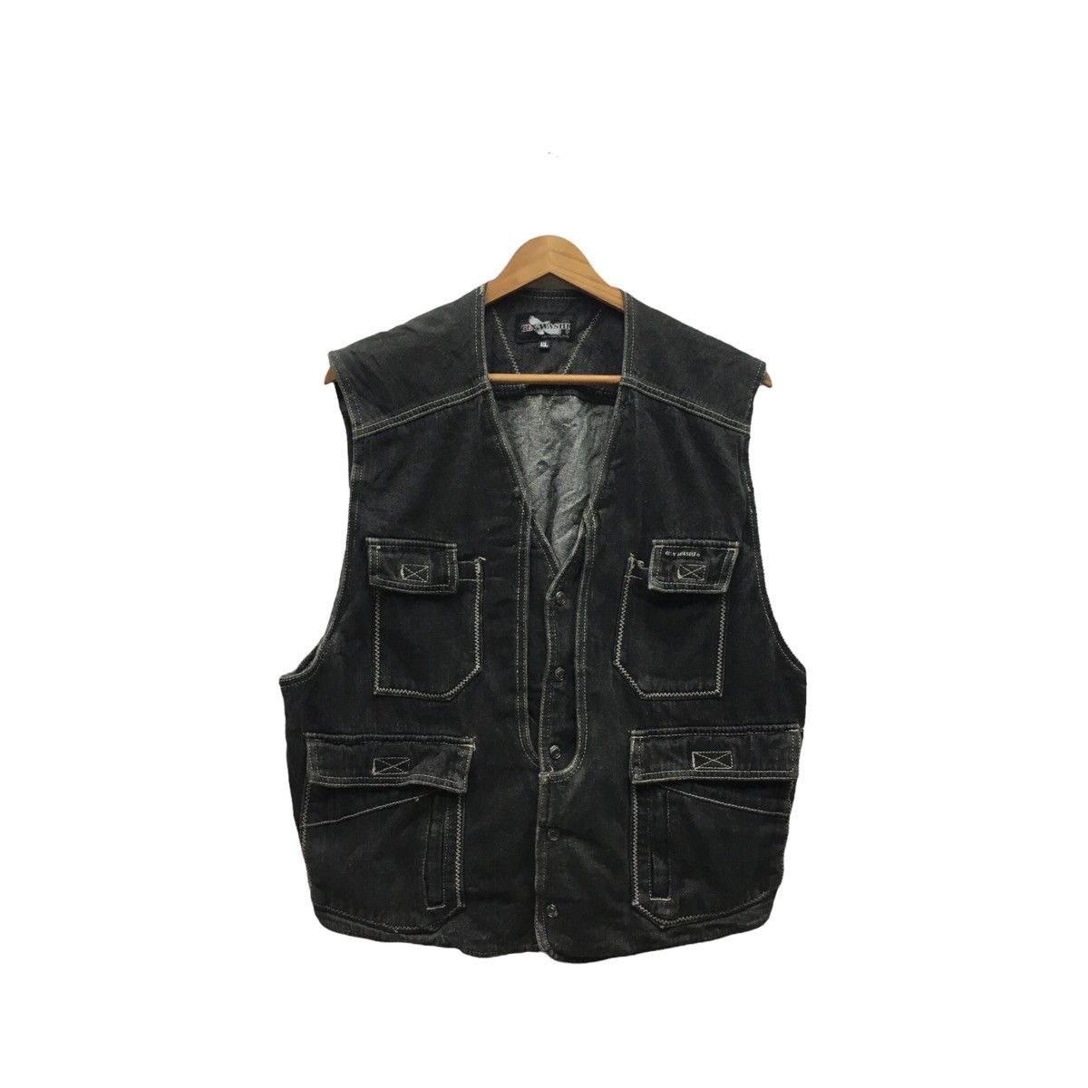 Japanese Brand × Seditionaries Vintage Gin Washi Multi Pocket Denim Vest Jacket Size US M / EU 48-50 / 2 - 1 Thumbnail