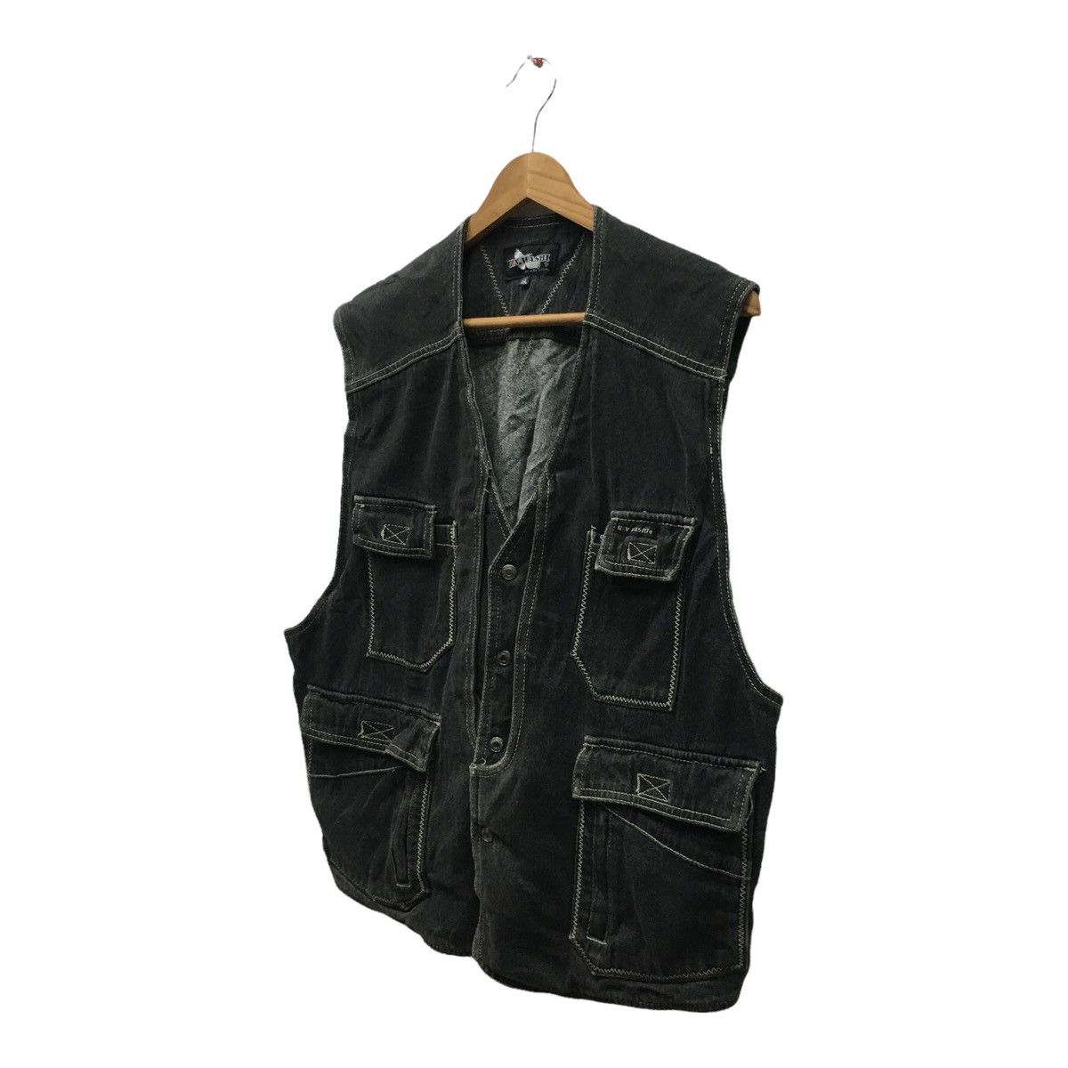 Japanese Brand × Seditionaries Vintage Gin Washi Multi Pocket Denim Vest Jacket Size US M / EU 48-50 / 2 - 6 Thumbnail