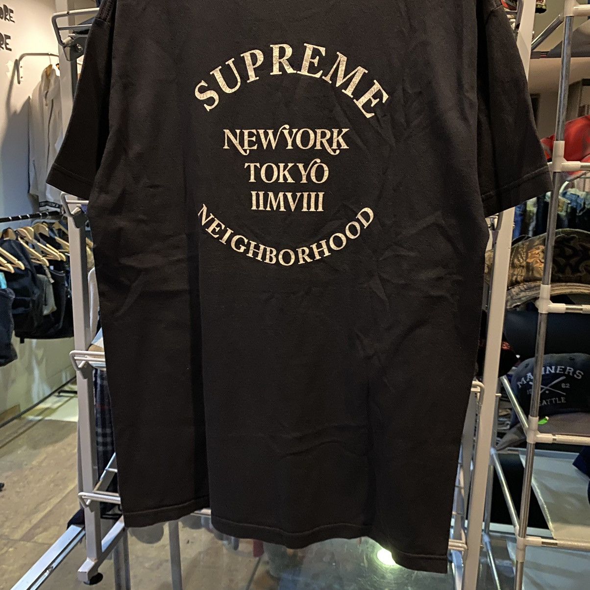 Neighborhood × Supreme Supreme x Neighborhood box logo tee Size US L / EU 52-54 / 3 - 8 Thumbnail