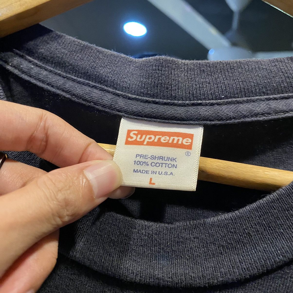 Neighborhood × Supreme Supreme x Neighborhood box logo tee Size US L / EU 52-54 / 3 - 12 Thumbnail