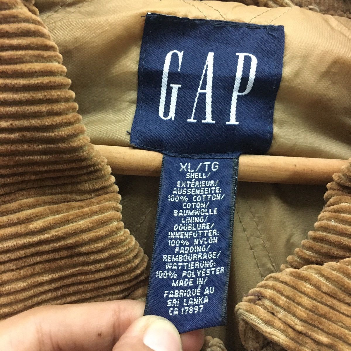 Gap × Vintage Vintage Gap Corduroy Brown Jacket Size US XL / EU 56 / 4 - 8 Thumbnail