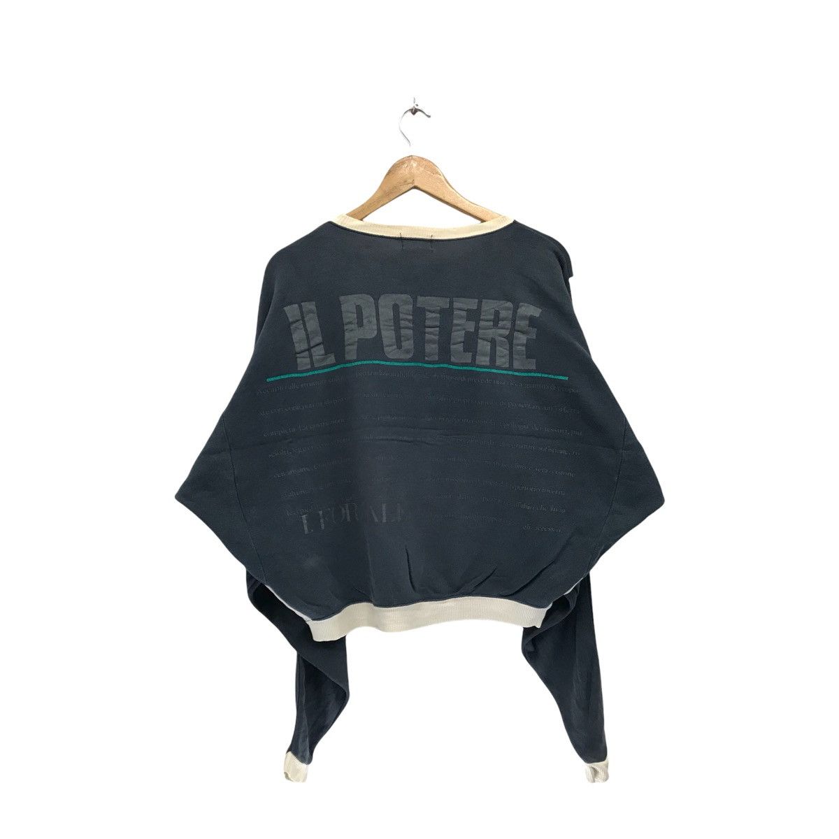 Designer Giovanni Uomo IL Potere Big Logo Sweatshirt Size M / US 6-8 / IT 42-44 - 1 Thumbnail