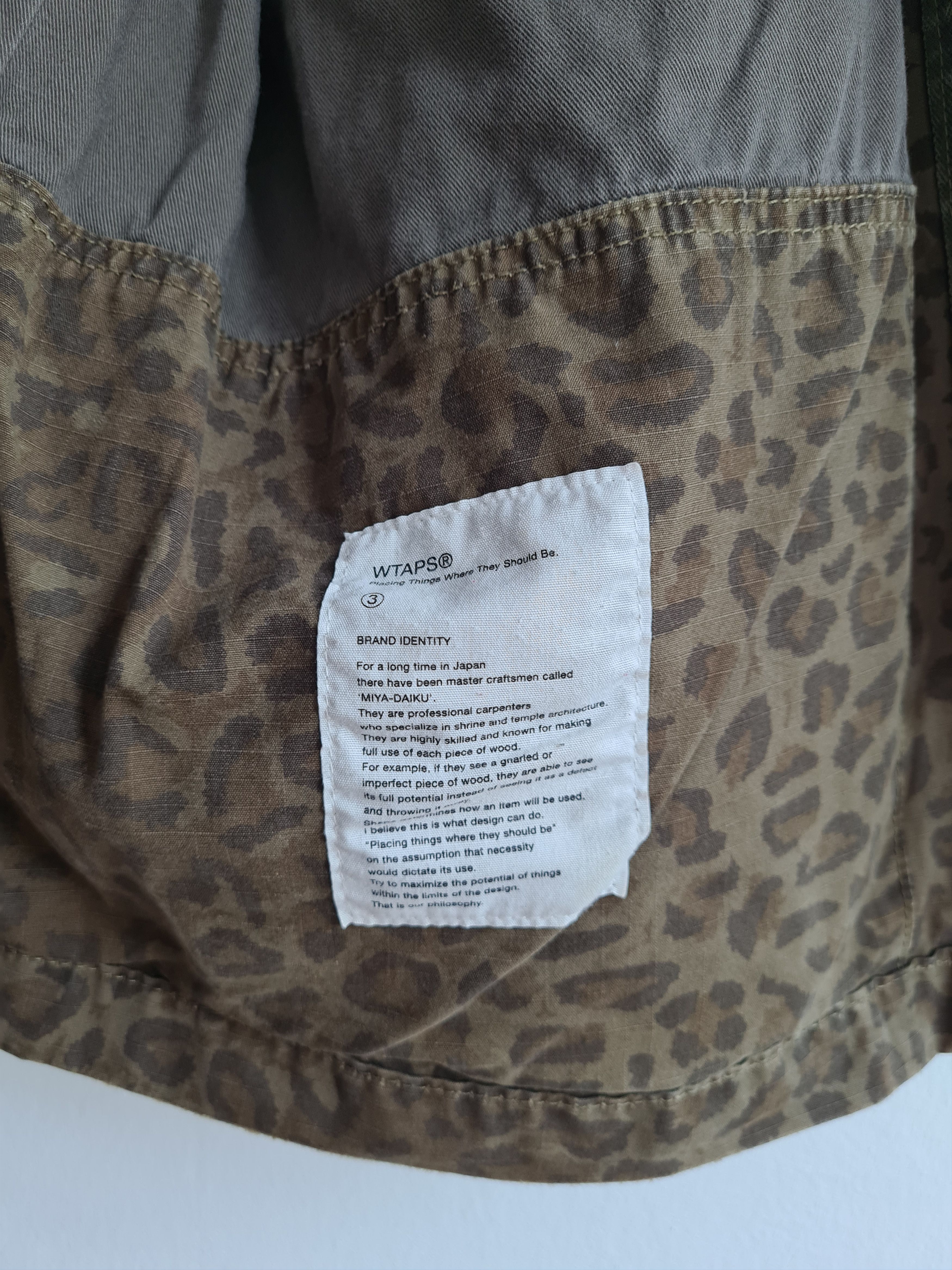 Wtaps Leopard Camo Ripstop M-65 Jacket FW12 Size US L / EU 52-54 / 3 - 8 Thumbnail