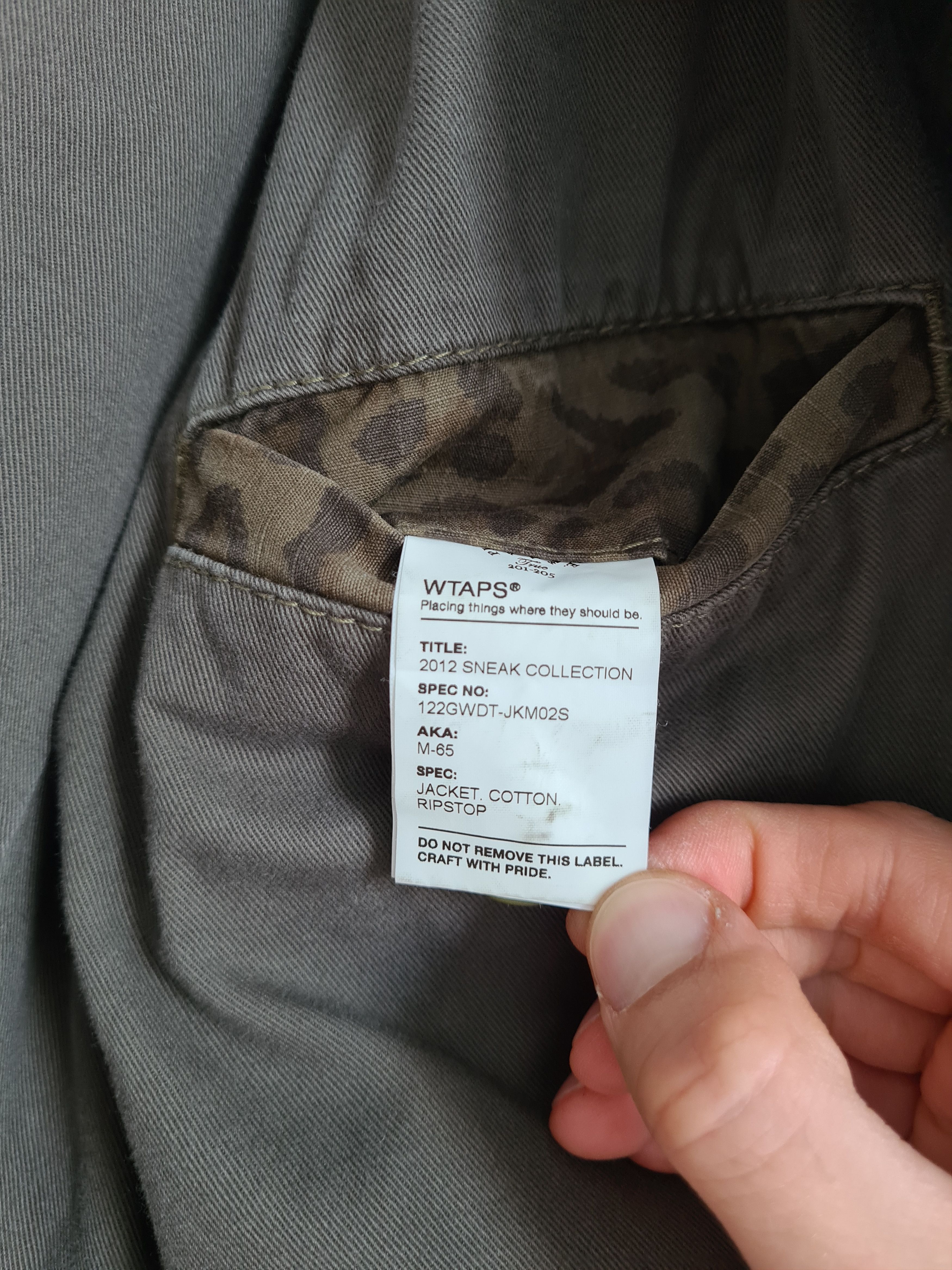 Wtaps Leopard Camo Ripstop M-65 Jacket FW12 Size US L / EU 52-54 / 3 - 9 Thumbnail