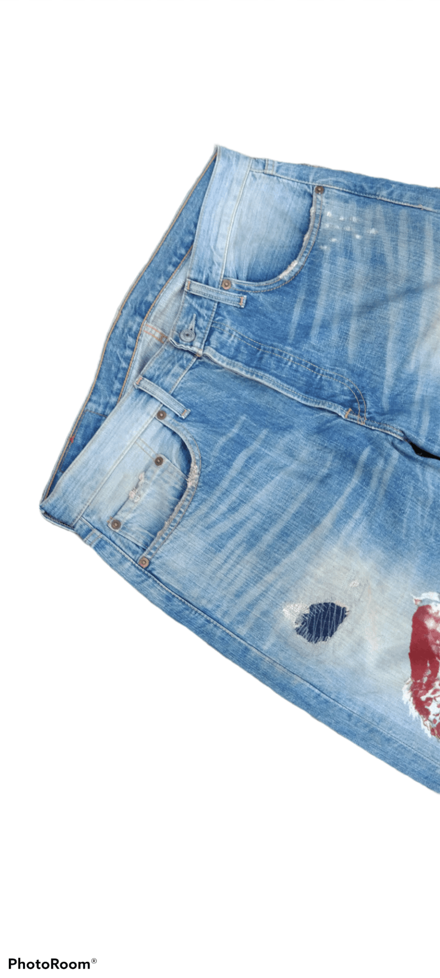 Art Comes First × Levi's DISTRESSED LEVIS 501 JAPANESE TRADITIONAL KOI ART Size US 33 - 4 Thumbnail