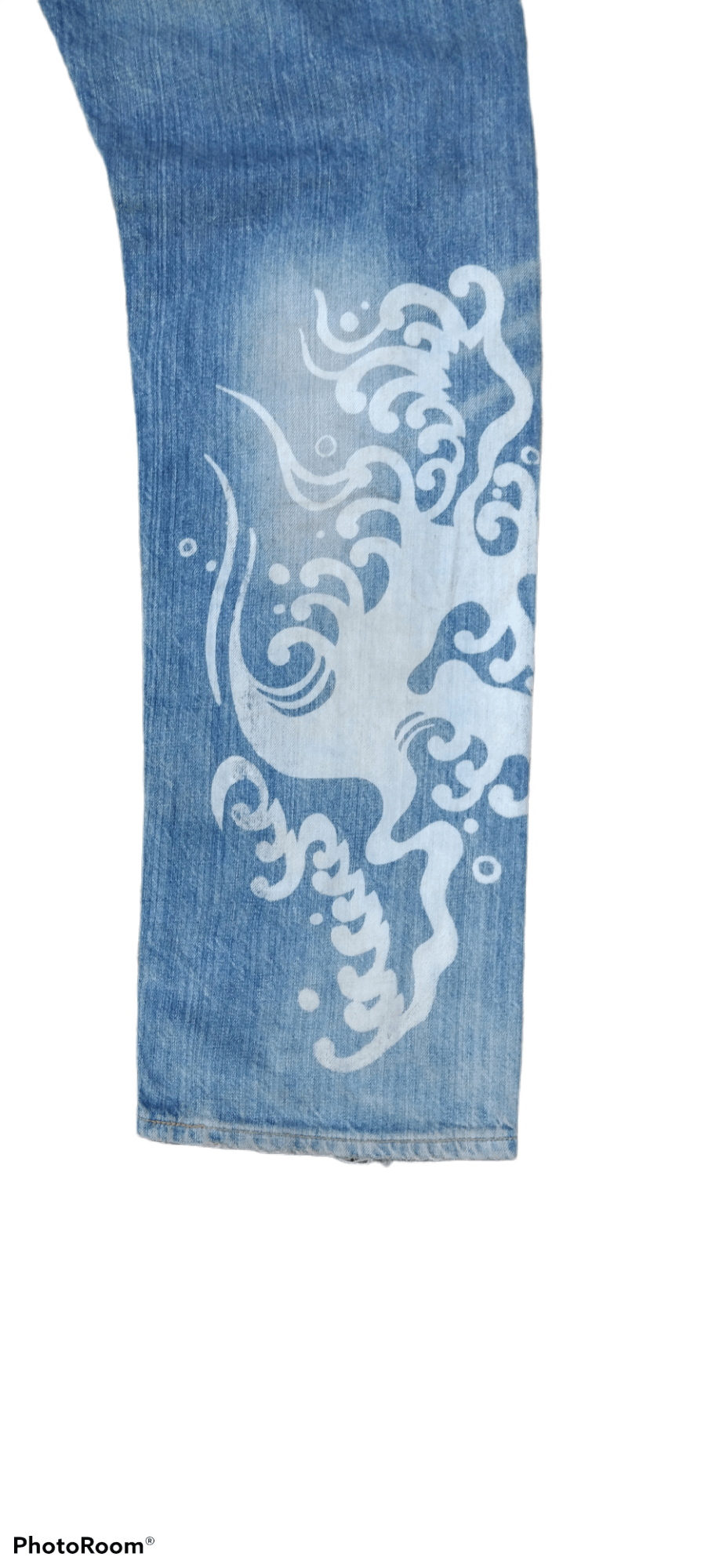 Art Comes First × Levi's DISTRESSED LEVIS 501 JAPANESE TRADITIONAL KOI ART Size US 33 - 5 Thumbnail