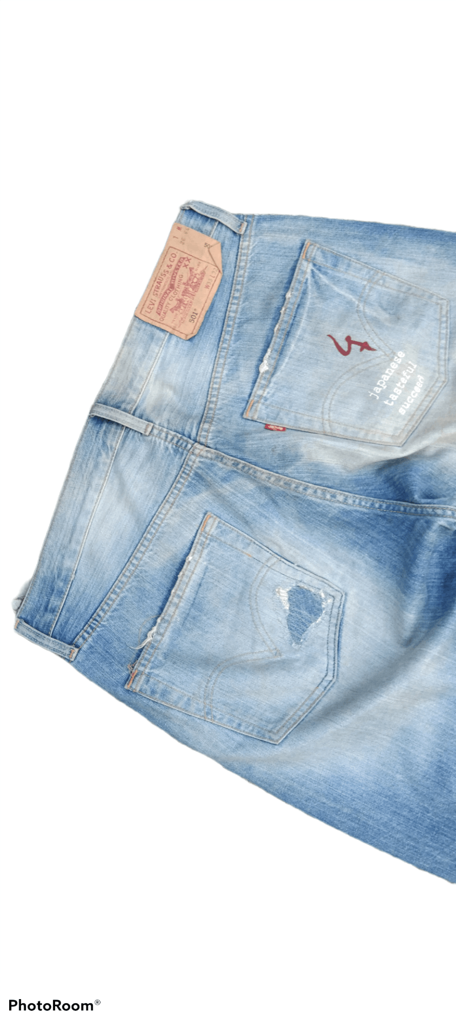 Art Comes First × Levi's DISTRESSED LEVIS 501 JAPANESE TRADITIONAL KOI ART Size US 33 - 3 Thumbnail
