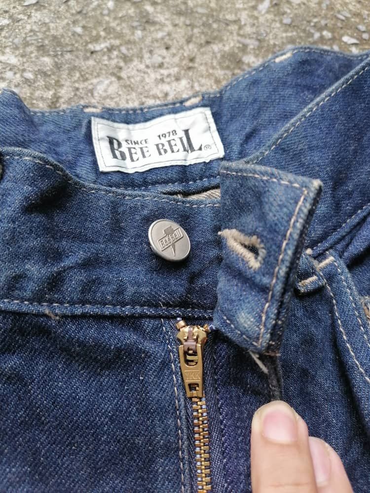 Vintage Bee Bell Wide Thigh Denim Jeans Size US 30 / EU 46 - 3 Thumbnail