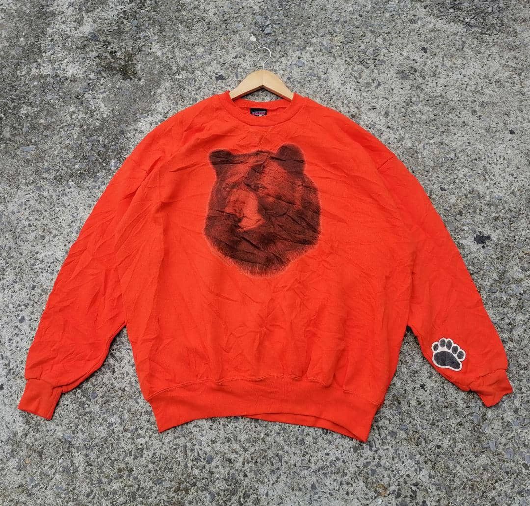 Vintage Vintage Soffe Bear Sweatshirt Size US L / EU 52-54 / 3 - 1 Thumbnail