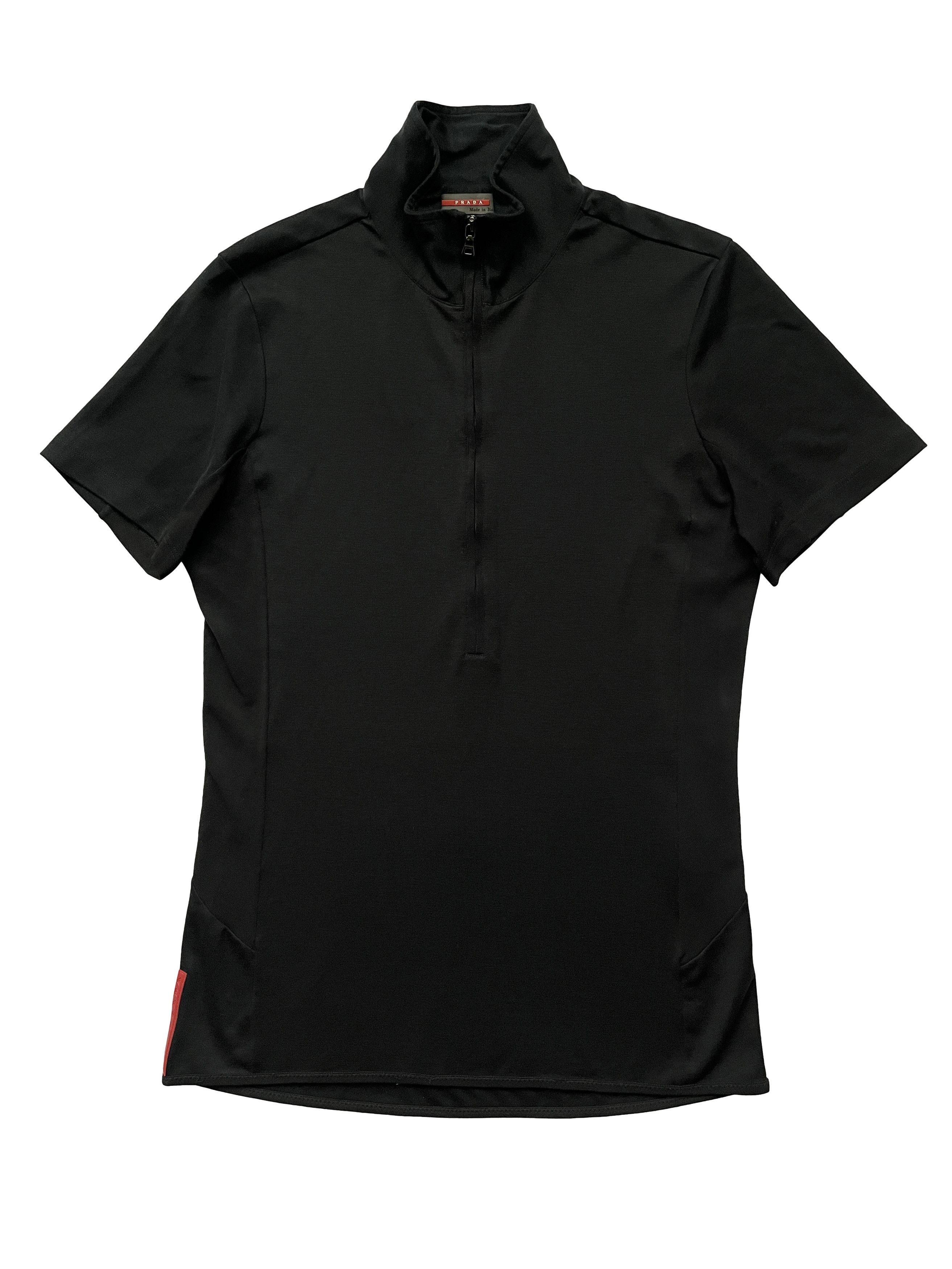 Prada ⚡️QUICK SALE⚡️2001-04 Prada Sport Black Zip-Up T-Shirt | Grailed