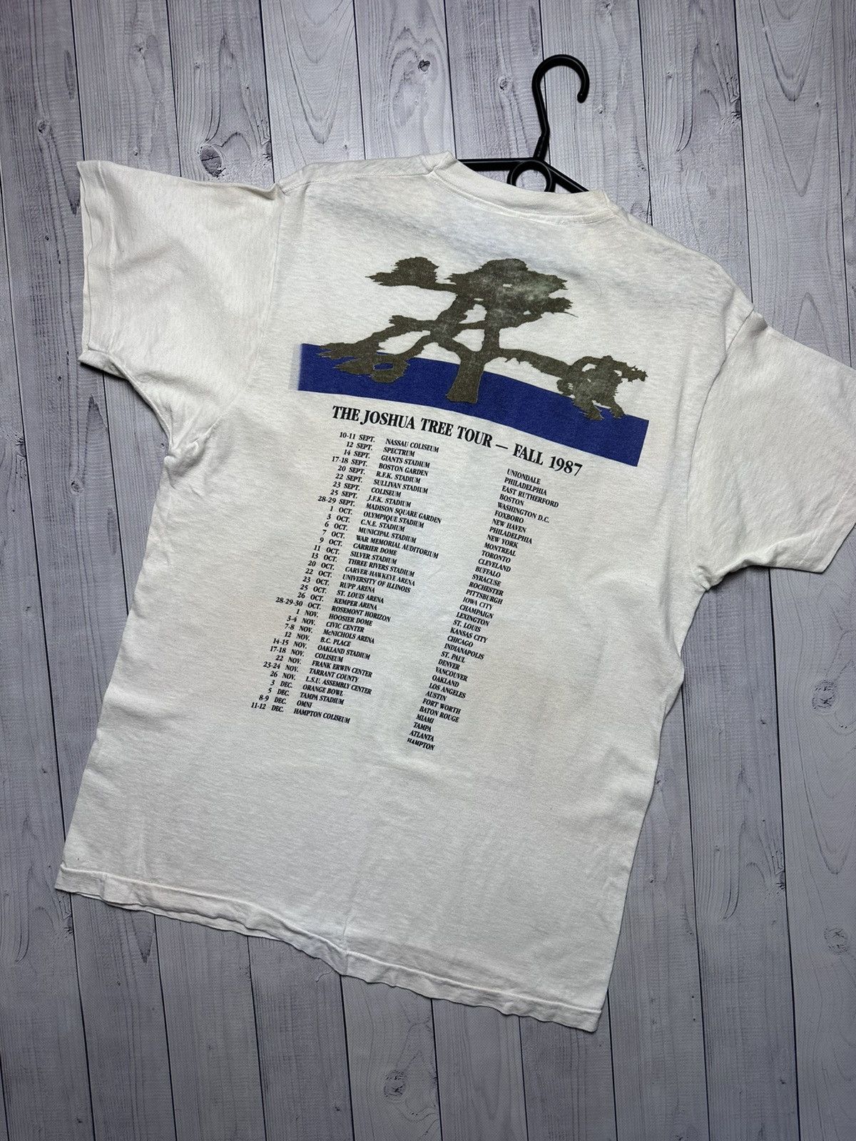 Band Tees × Vintage Vintage U2 Rock tee tour tee Live 1987