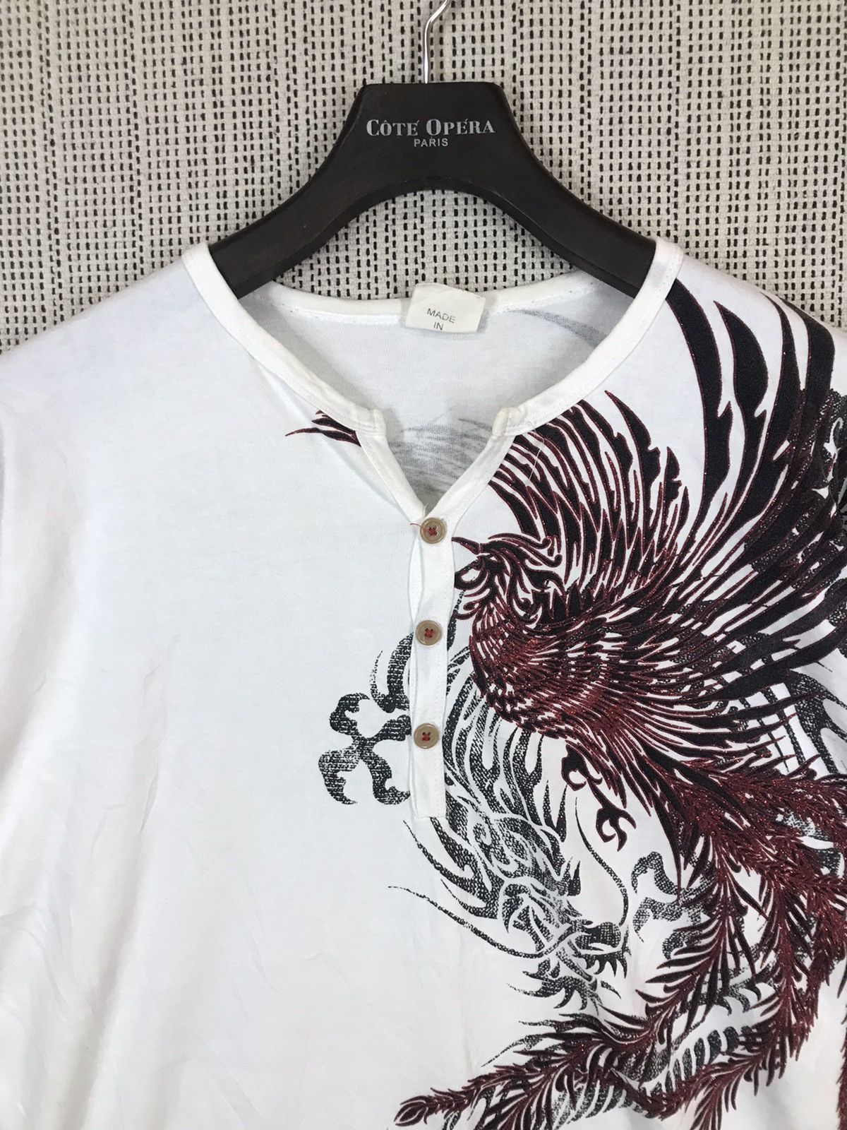 Japanese Brand ‼️SUKAJAN TSHIRT DRAGON AND BIRD DESIGN NICE DESIGN‼️ Size US L / EU 52-54 / 3 - 4 Thumbnail