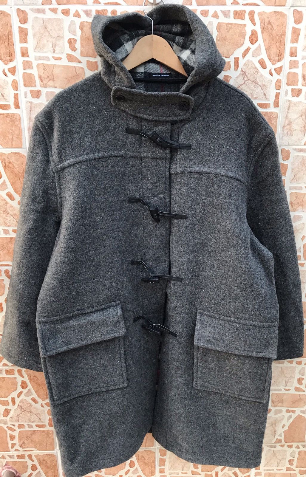 Burberry Rare🔥 Heavy Coat Burberry Made In england Nice design Size US L / EU 52-54 / 3 - 10 Thumbnail