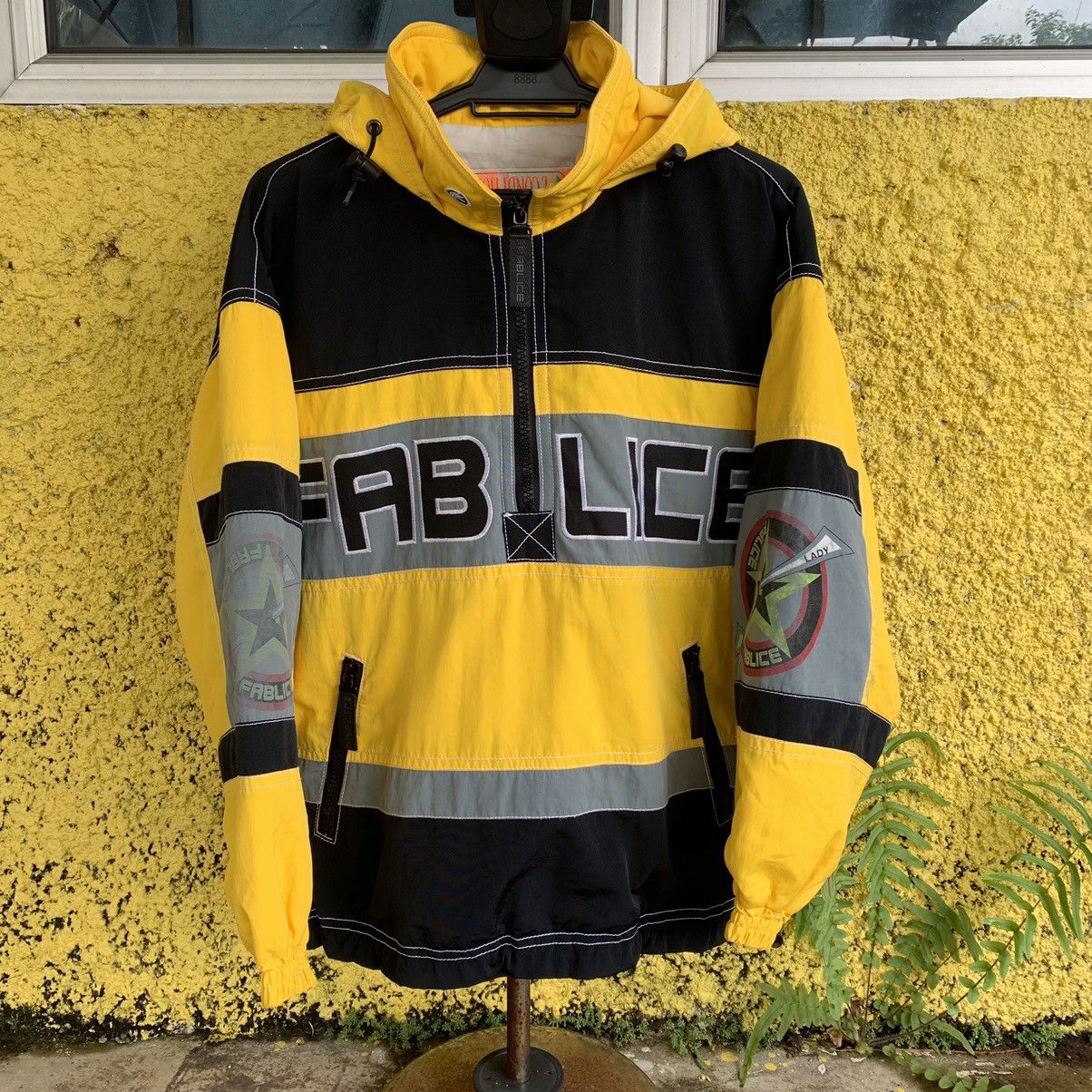 image of 1990X Clothing x Thinsulate Fablice Half Zip Vintage 90's Thinsulate Thermal Insulation in Yellow/B