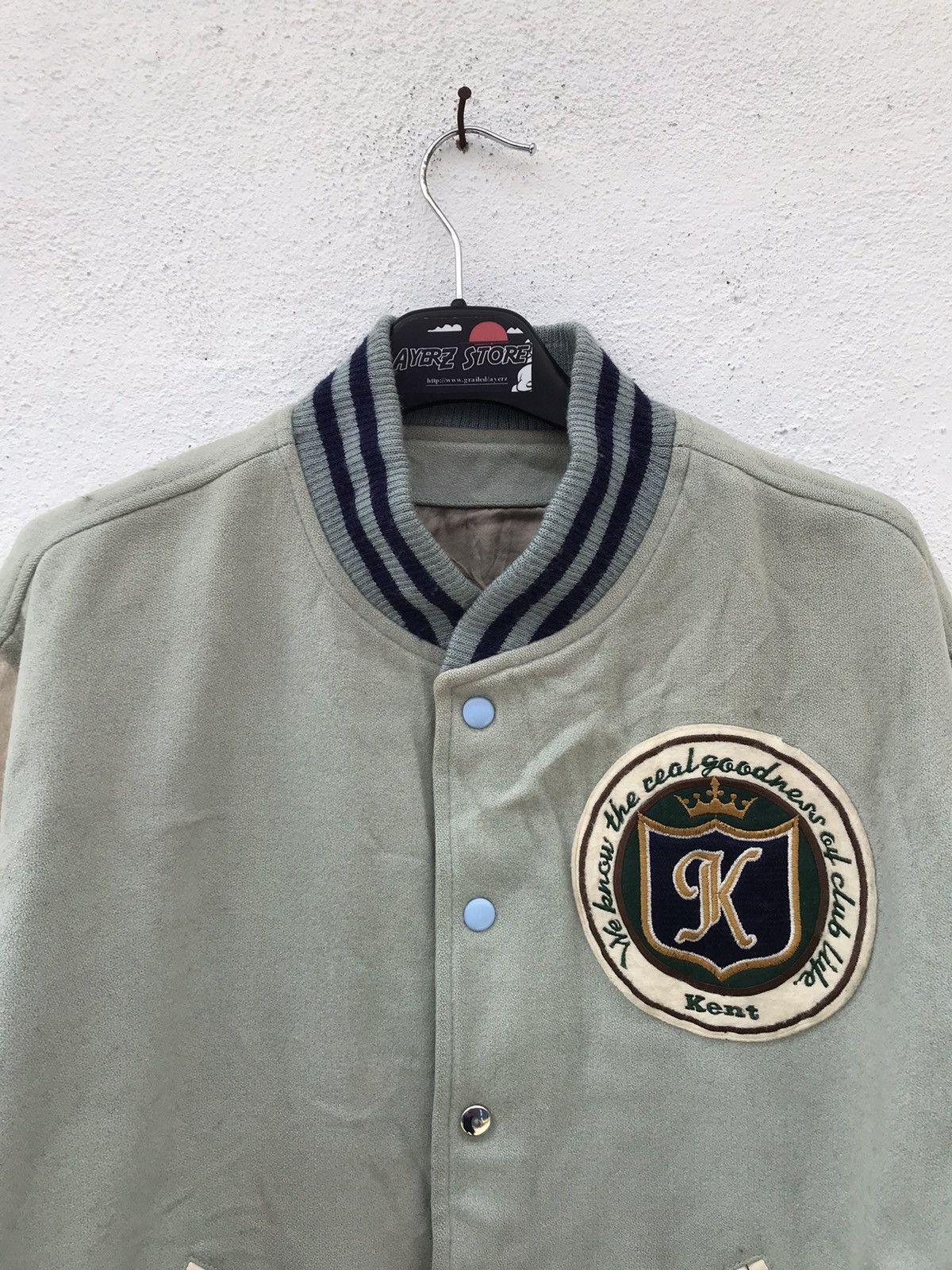 Vintage Vintage KENT Big Logo Varsity Jackets Size US L / EU 52-54 / 3 - 6 Thumbnail