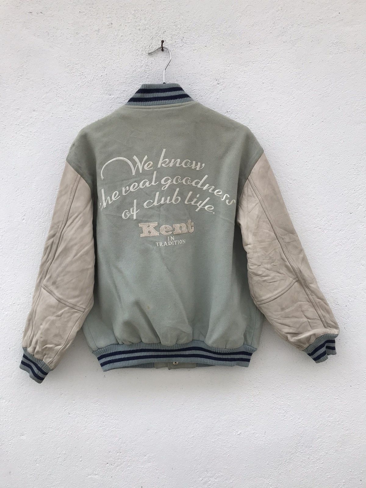 Vintage Vintage KENT Big Logo Varsity Jackets Size US L / EU 52-54 / 3 - 1 Thumbnail