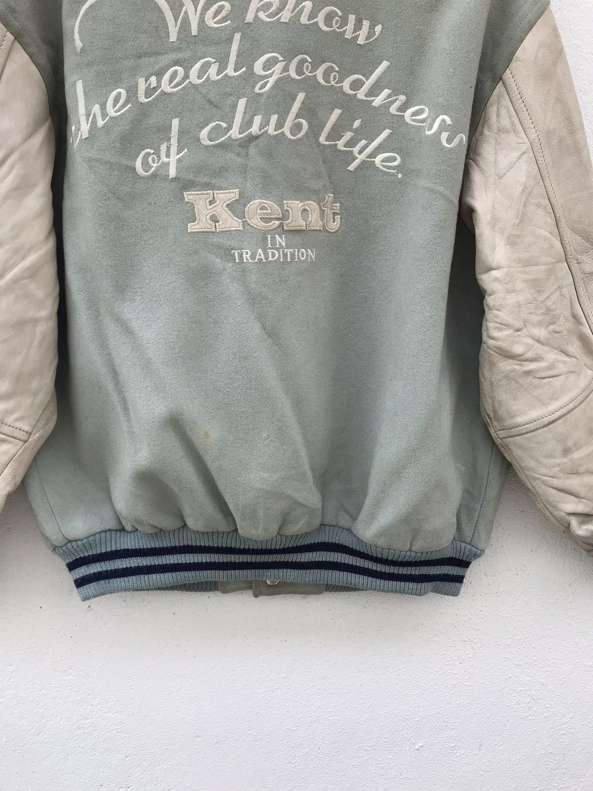 Vintage Vintage KENT Big Logo Varsity Jackets Size US L / EU 52-54 / 3 - 3 Thumbnail
