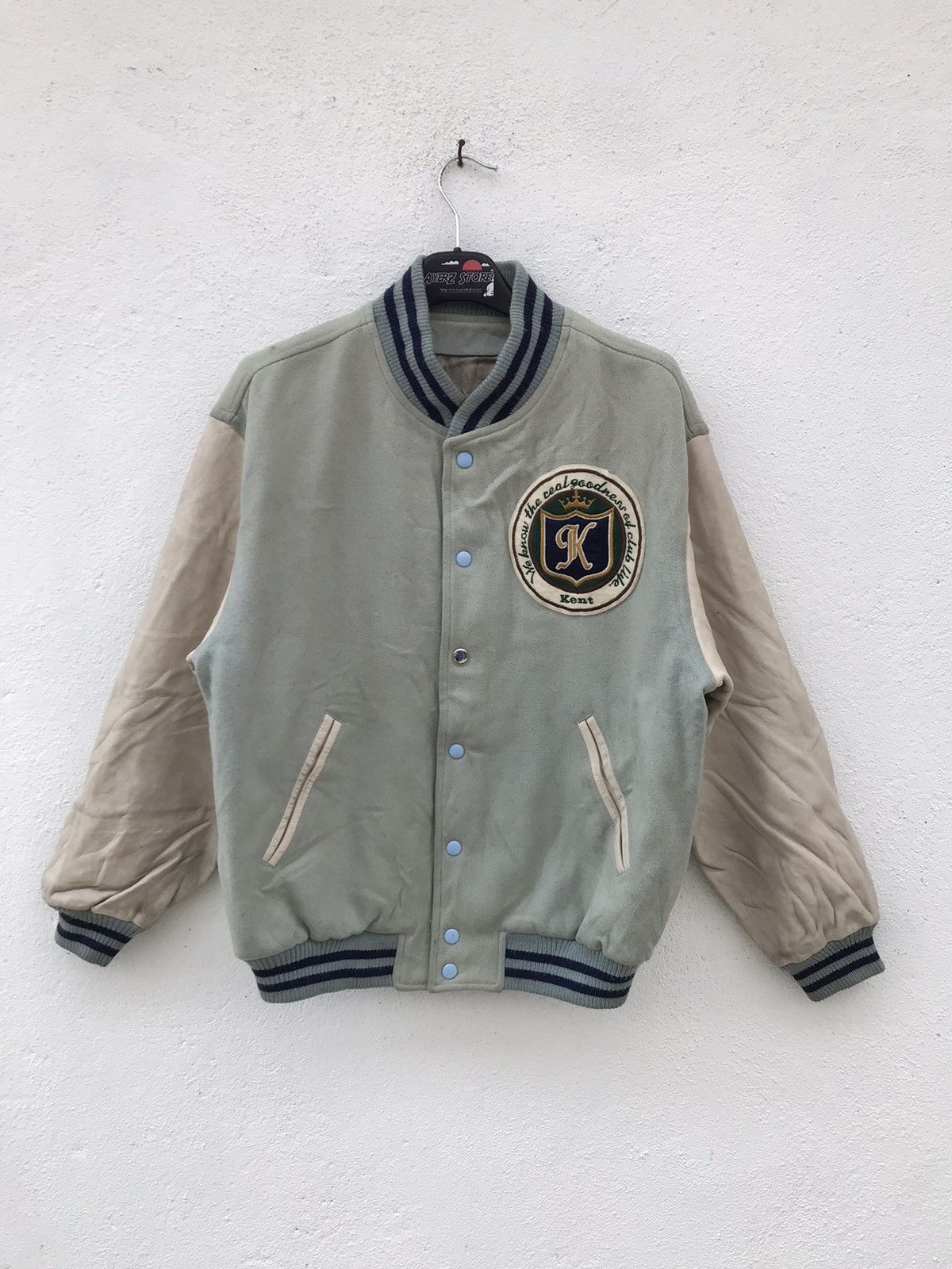 Vintage Vintage KENT Big Logo Varsity Jackets Size US L / EU 52-54 / 3 - 5 Thumbnail