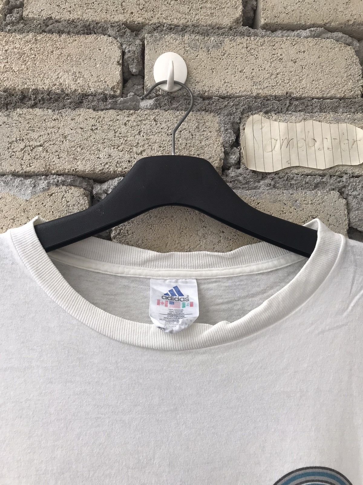 Adidas × Vintage Vintage 90s ADIDAS Equipment Big Logo SpellOut T-Shirt Size US L / EU 52-54 / 3 - 6 Thumbnail