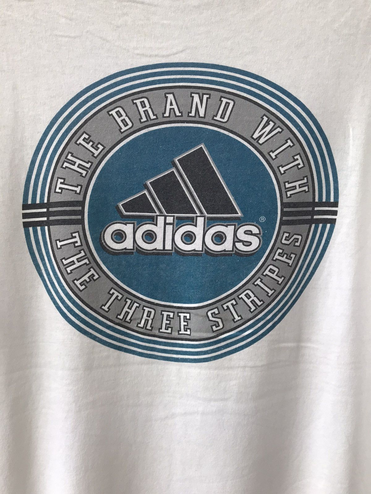 Adidas × Vintage Vintage 90s ADIDAS Equipment Big Logo SpellOut T-Shirt Size US L / EU 52-54 / 3 - 3 Thumbnail