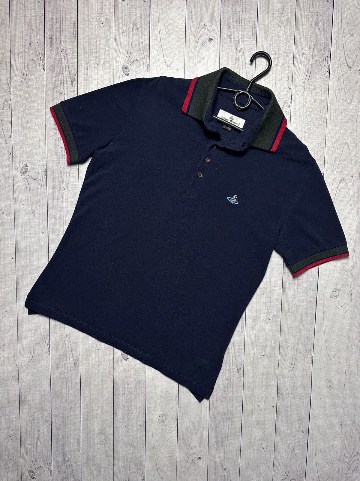 Vivienne Westwood Vintage Vivienne Westwood polo navy size L Size US L / EU 52-54 / 3 - 1 Thumbnail