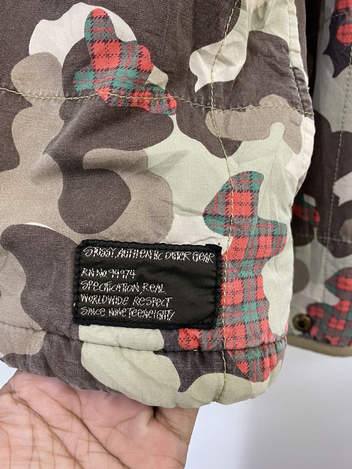 Stussy Stussy Camouflage Quilted Jacket Design Nice Rare Design Size US S / EU 44-46 / 1 - 4 Thumbnail