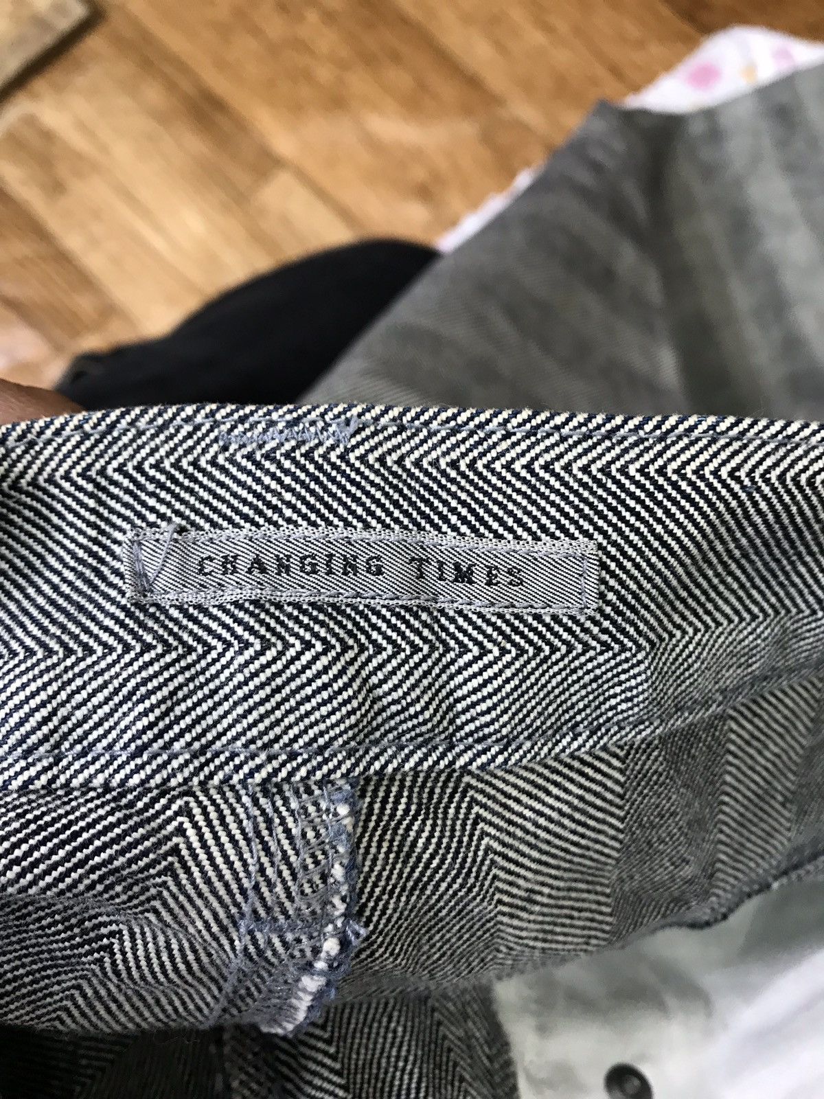 Japanese Brand Made In Japan Changing Times Border Striped Denim Jeans Size US 30 / EU 46 - 9 Thumbnail