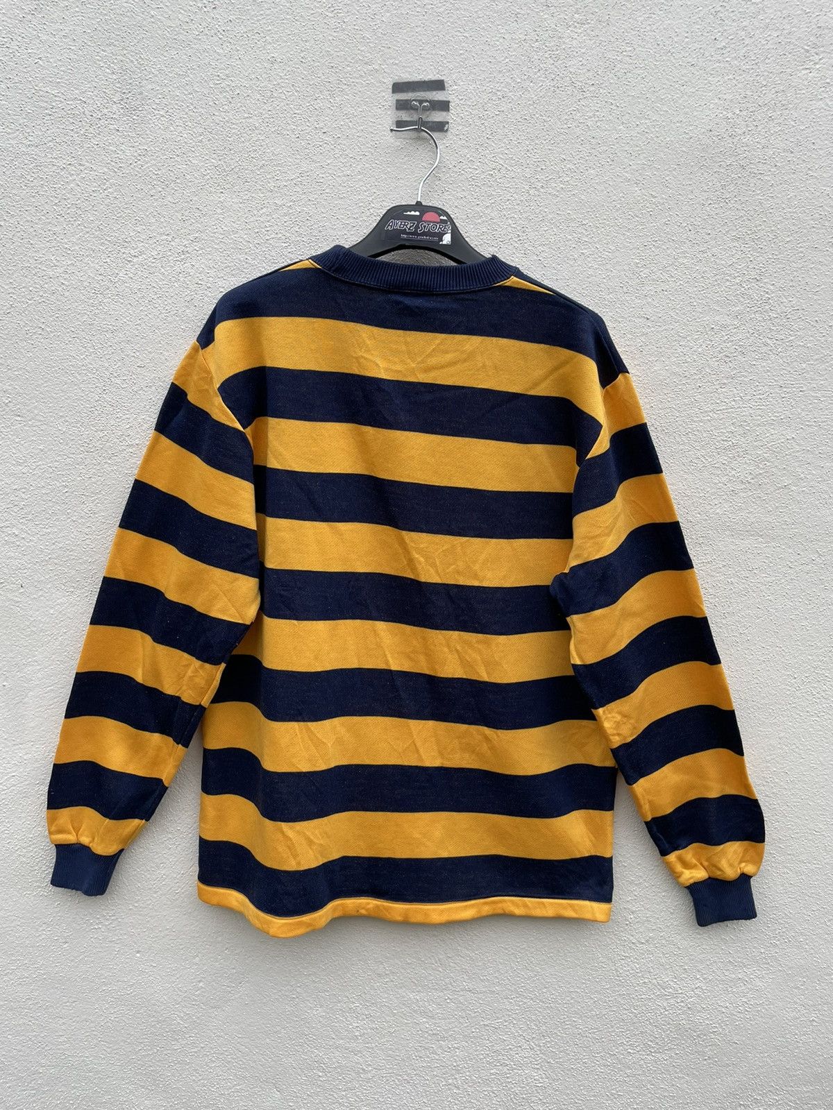 Japanese Brand Basic Brothers Border Striped Sweatshirt made in japan Size US L / EU 52-54 / 3 - 6 Thumbnail