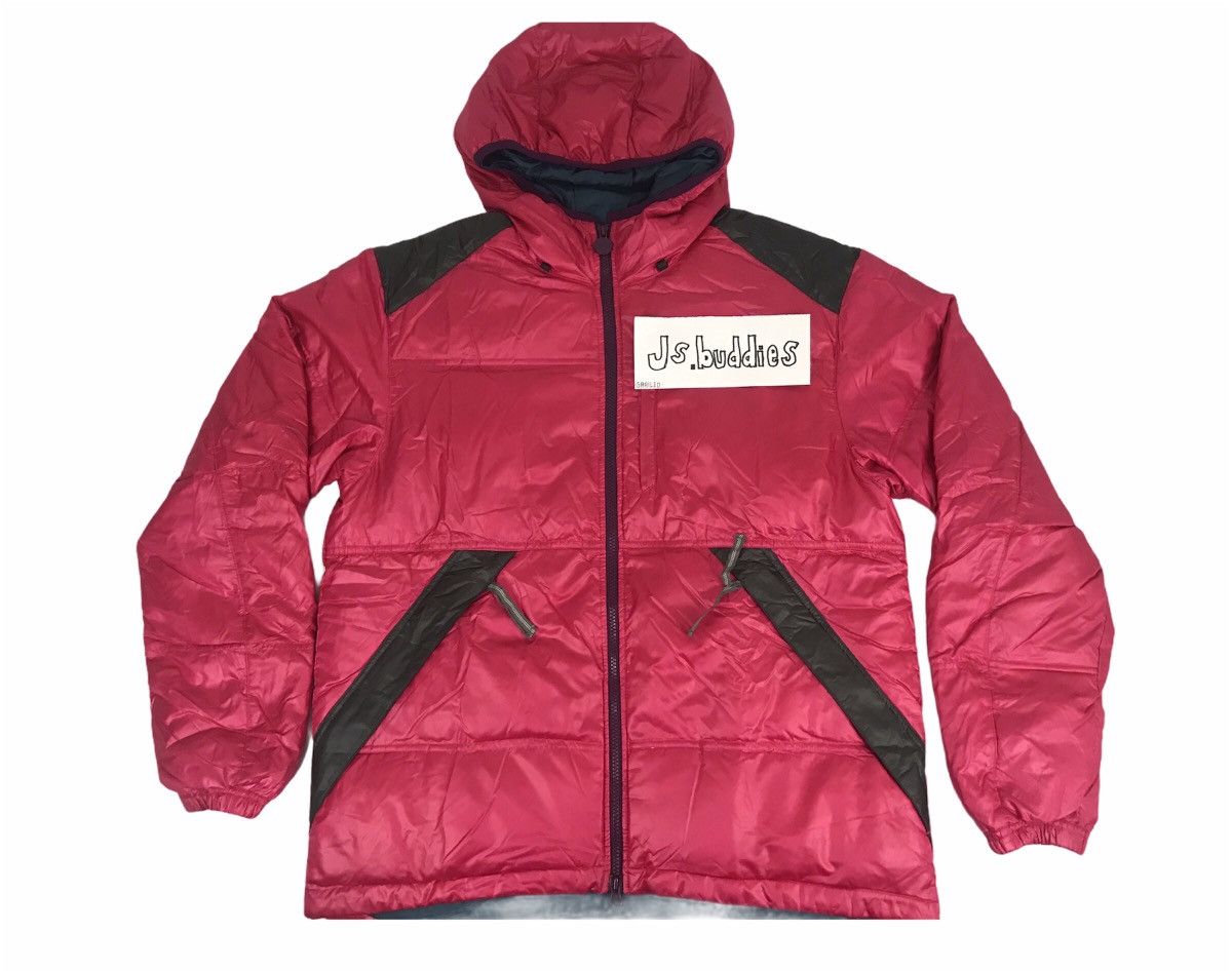 image of Nike Puffer Padded Quilted Jacket Hoodies Zipper Style in Red, Men's (Size Medium)
