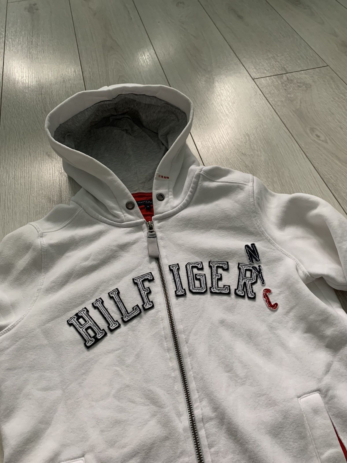 Tommy Hilfiger × Vintage Tommy Hilfiger Vintage y2k 2000s hip hop style zip hoodie Size M / US 6-8 / IT 42-44 - 2 Thumbnail