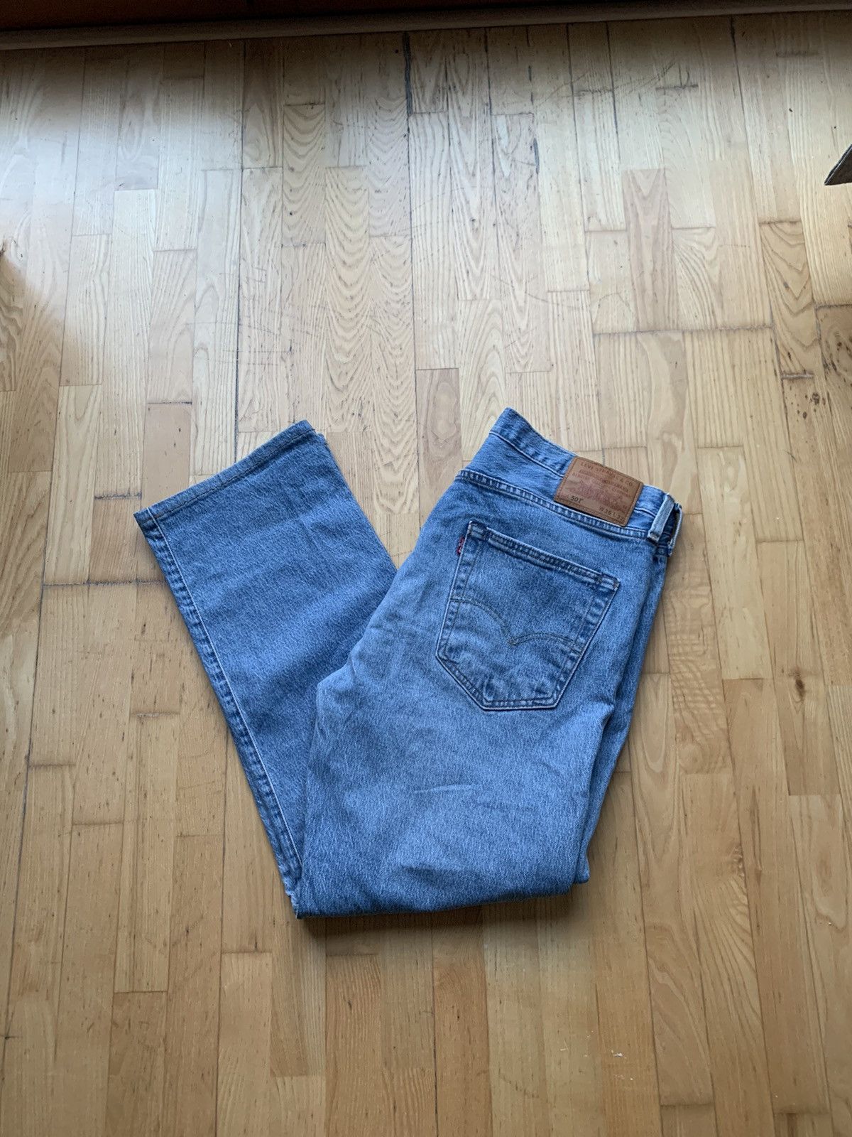 Levi's × Vintage 501 Levis blue jeans 36x32 Size US 36 / EU 52 - 1 Thumbnail