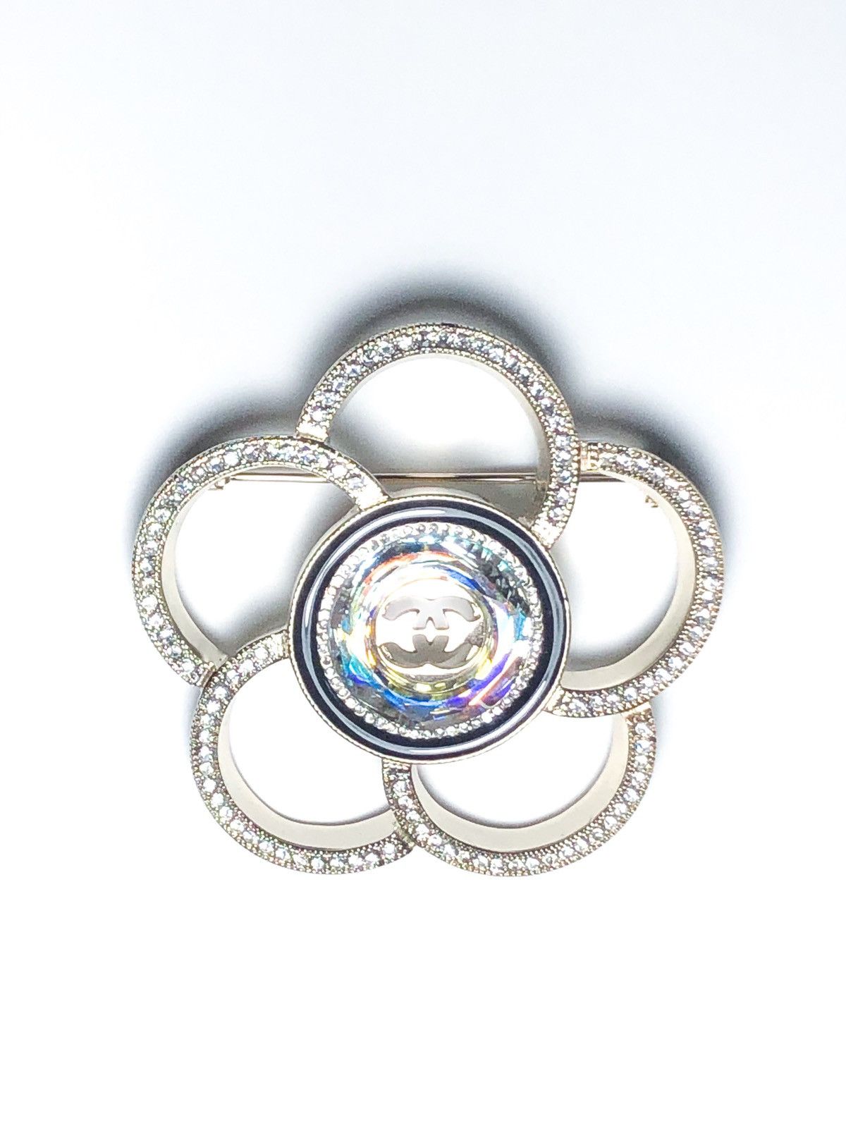 Chanel Chanel Rare Crystal Embellished Brooch Pin Collectors Item Size ONE SIZE - 2 Thumbnail