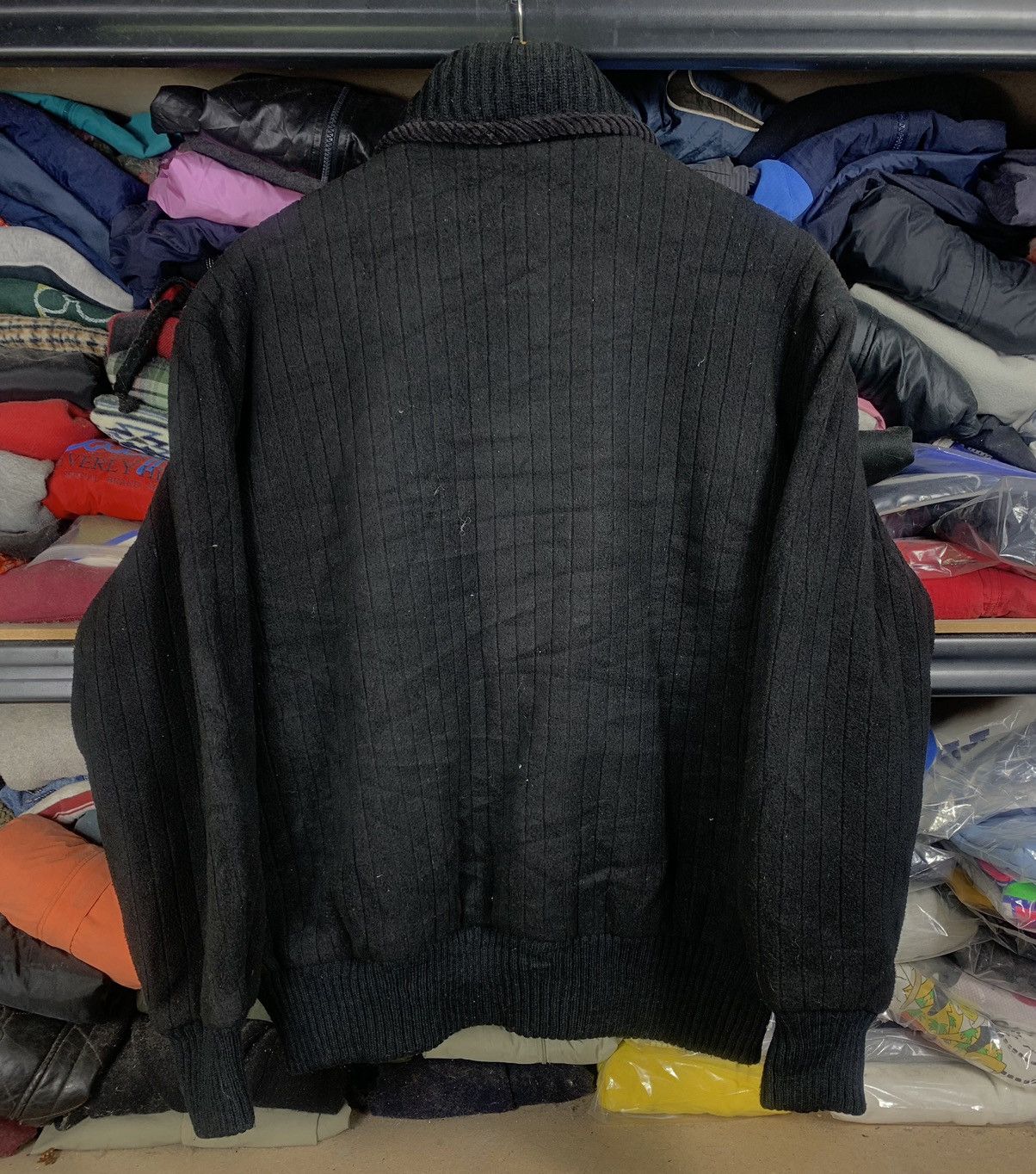 If Six Was Nine Vintage Arnaldo Bassini Patchwork Style Knit Jacket Size US M / EU 48-50 / 2 - 2 Thumbnail