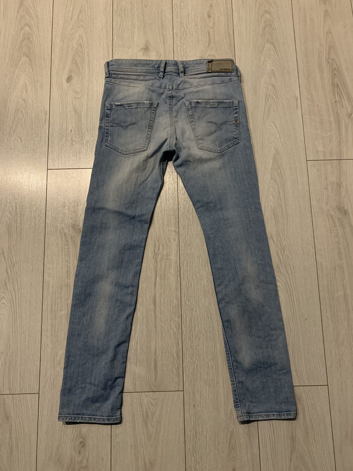 Diesel × Vintage Diesel distressed Vintage y2k 2000s baby blue jeans Size US 29 - 7 Thumbnail