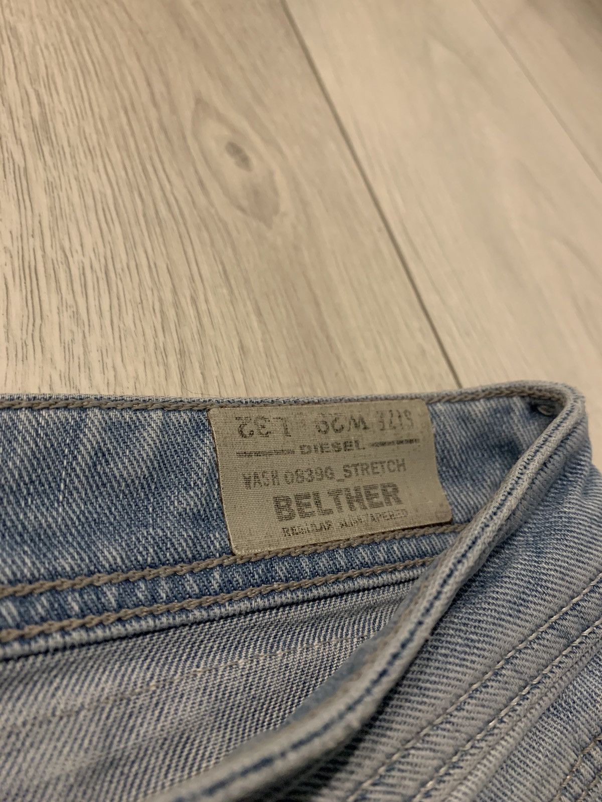 Diesel × Vintage Diesel distressed Vintage y2k 2000s baby blue jeans Size US 29 - 4 Thumbnail