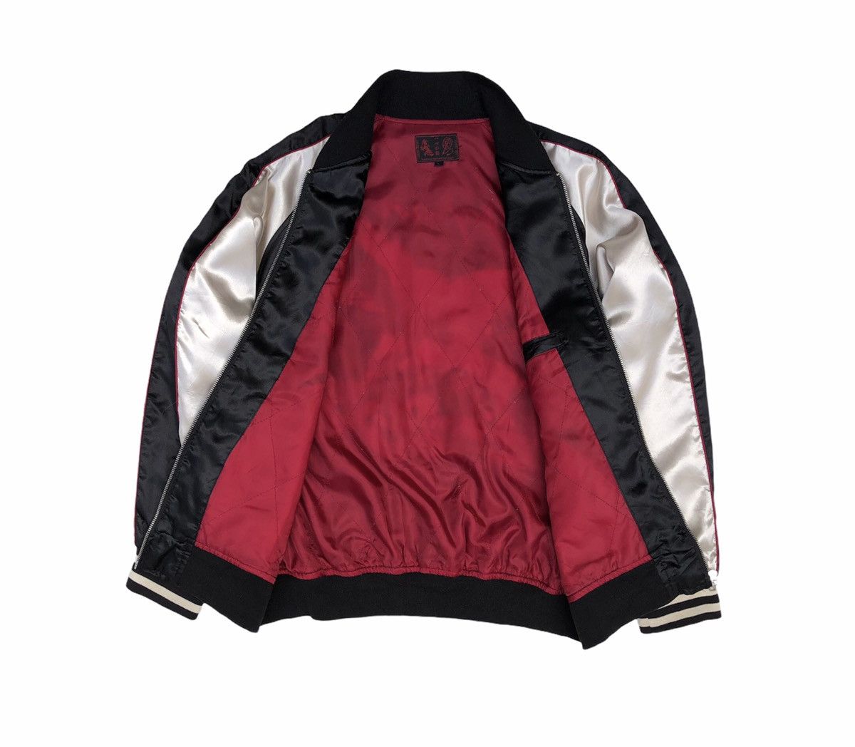 Japanese Brand 🔥Vintage Sukajan Eagle Hawk Quilted Souvenir Jacket Size US M / EU 48-50 / 2 - 8 Thumbnail