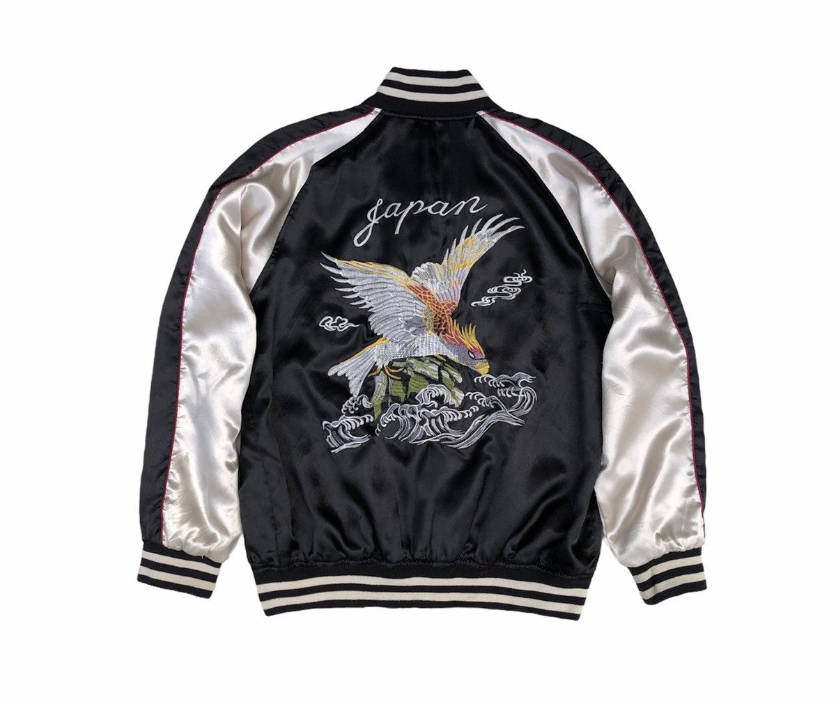 🔥Vintage Sukajan Eagle Hawk Quilted Souvenir Jacket
