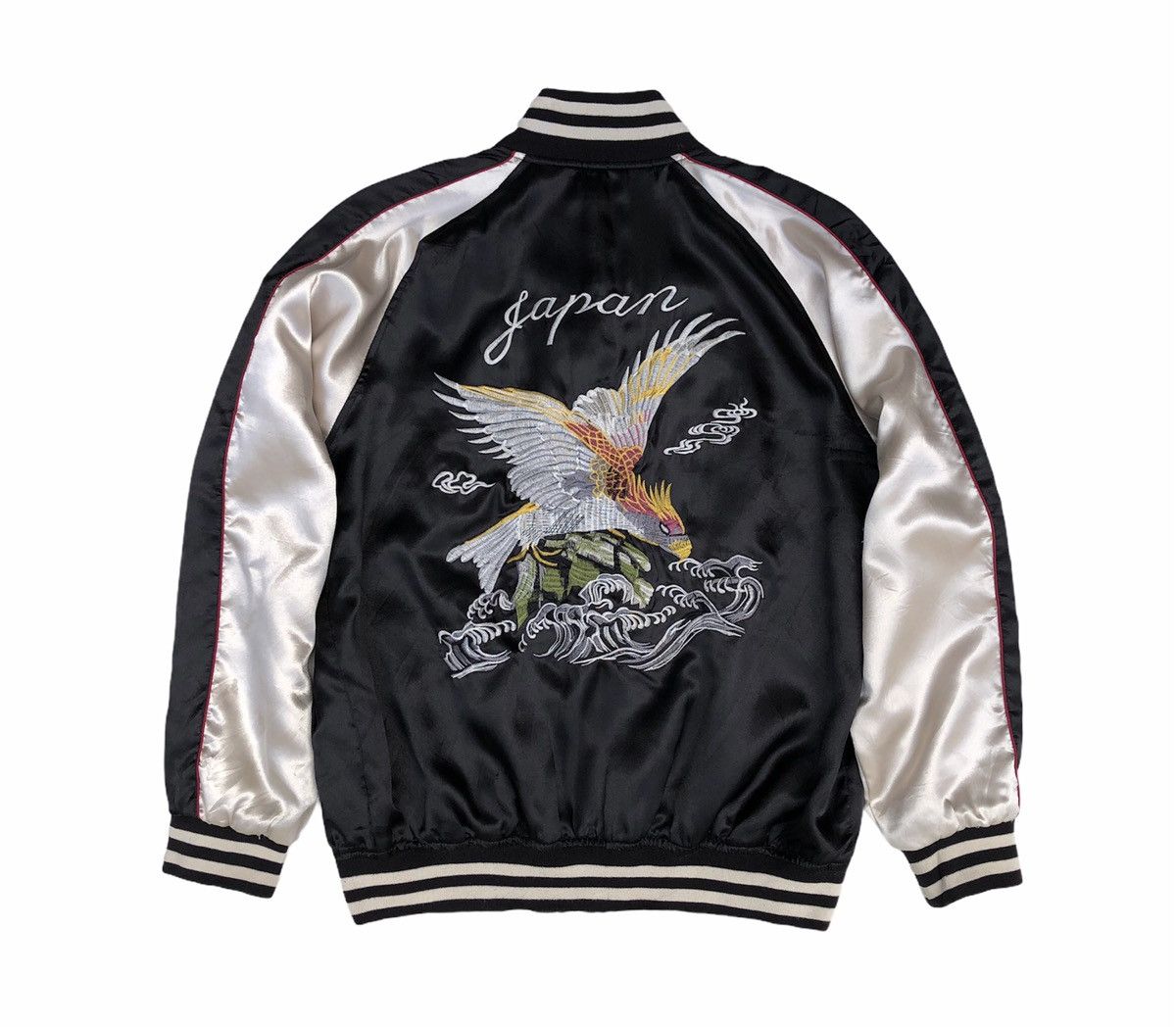 Japanese Brand 🔥Vintage Sukajan Eagle Hawk Quilted Souvenir Jacket Size US M / EU 48-50 / 2 - 1 Thumbnail